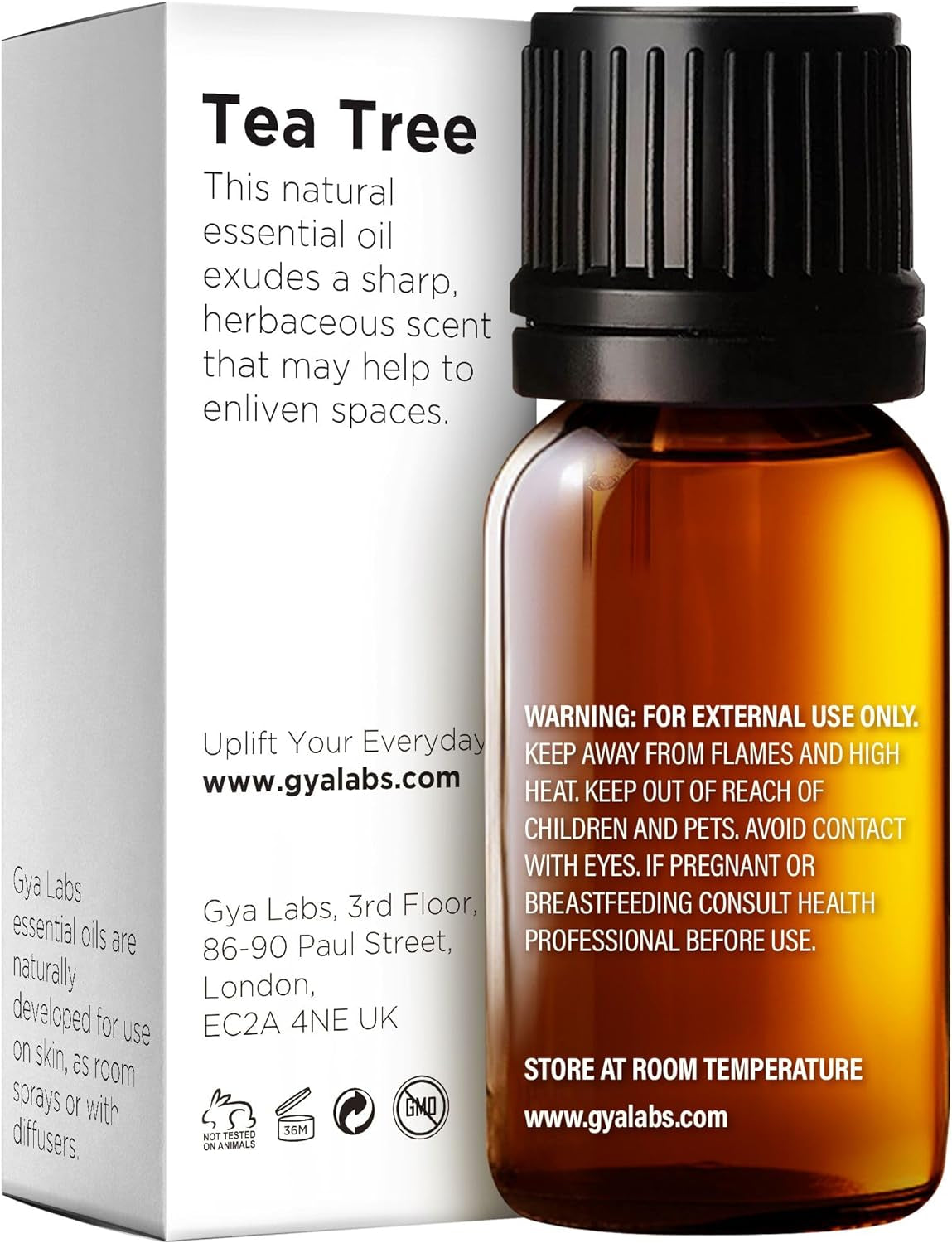 Australian Tea Tree Oil for Skin, Hair, Face & Toenails - 100% Natural Melaleuca Essential Oil for Piercings, Scalp & Hair (0.34 Fl Oz)