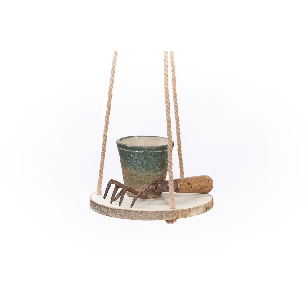 6 In. Hardwood Hanging with Jute