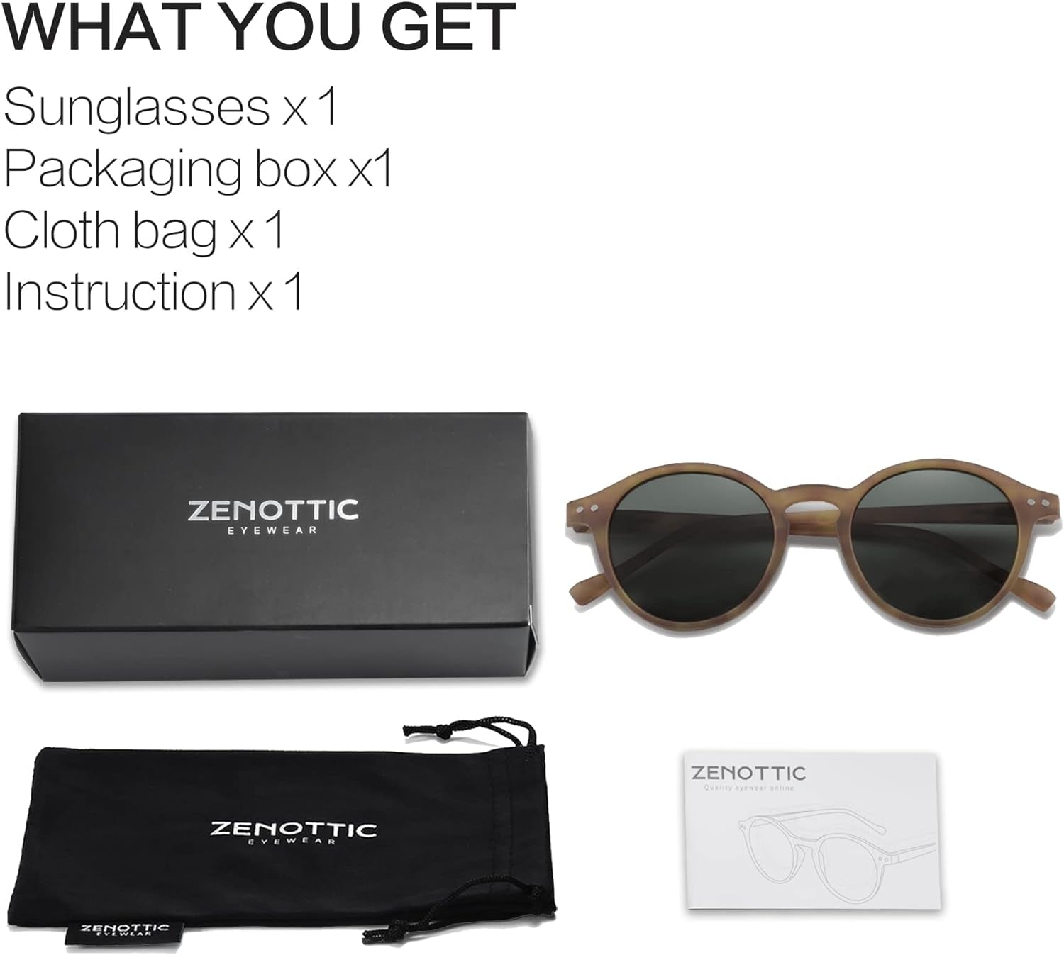 Polarized round Sunglasses, Stylish Sunglasses for Men and Women Retro Classic, Multi-Style Selection