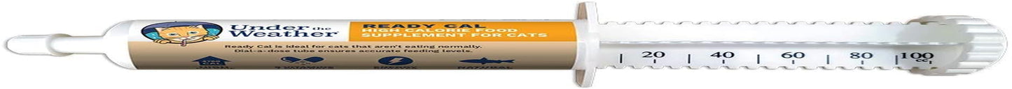 Pet | Ready Cal for Cats 100Cc | High Calorie Supplement | Cat Weight Gainer and High Calorie Booster | 10 Vitamins, 7 Minerals & Omega Fatty Acids (For Cats 100Cc)