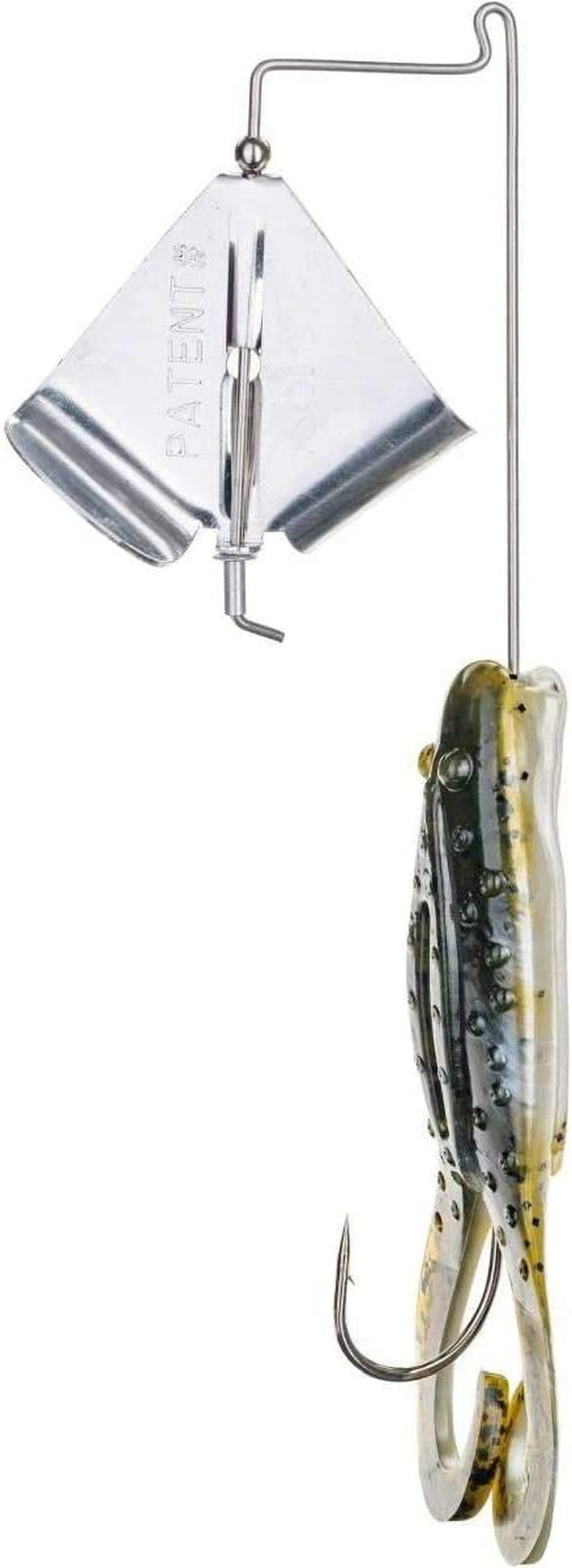 , KVD Toad Buzz Lure, Freshwater, 3/8 Oz, 5/0 Hook, Green Pumpkin Chartreuse Belly, Package of 1