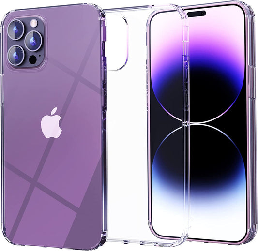 Designed for Iphone 14 Pro Max Case - Crystal Clear Shockproof Protection with PC Back & TPU Bumpers - Magsafe Compatible - Non-Yellowing & Non-Slip Iphone 14 Pro Max Clear Case