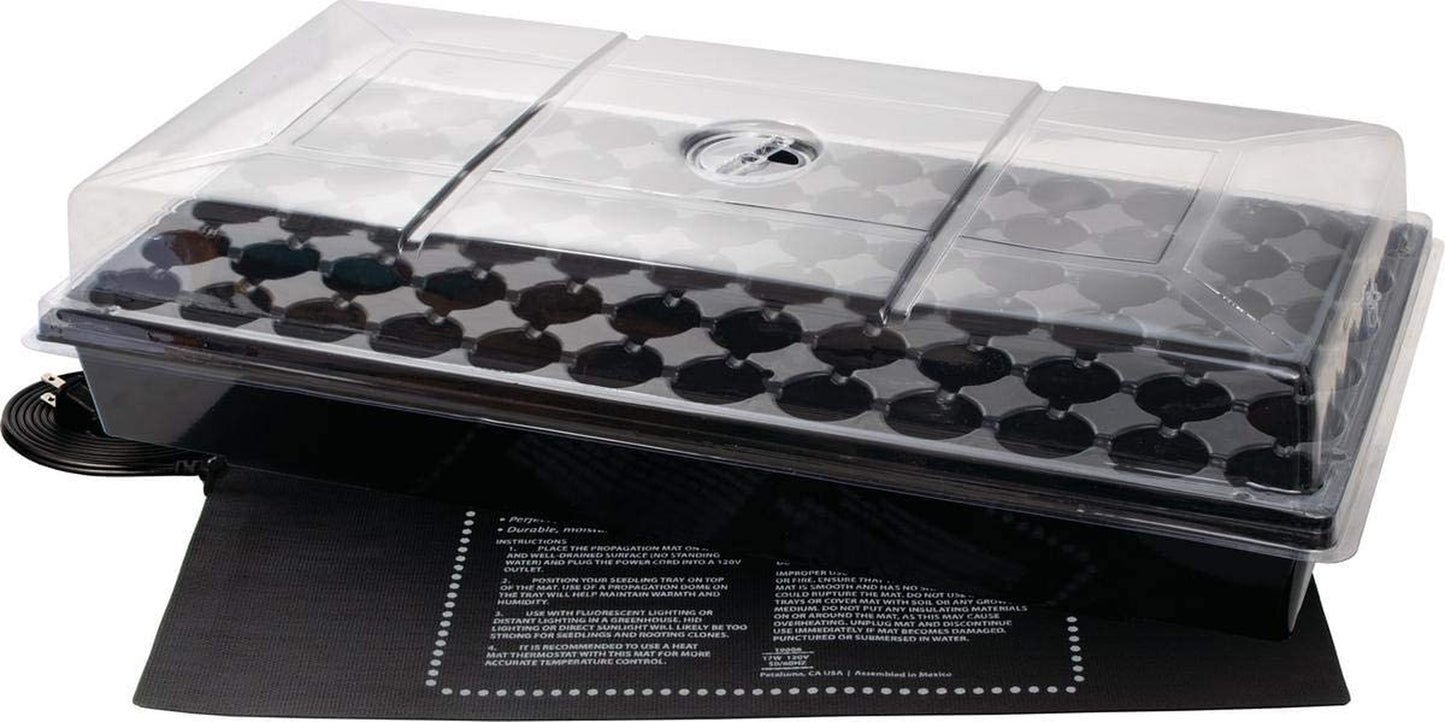 Jump Start CK64050 Germination Station W/Heat Mat Tray, 72-Cell Pack, One Size, 2" Dome
