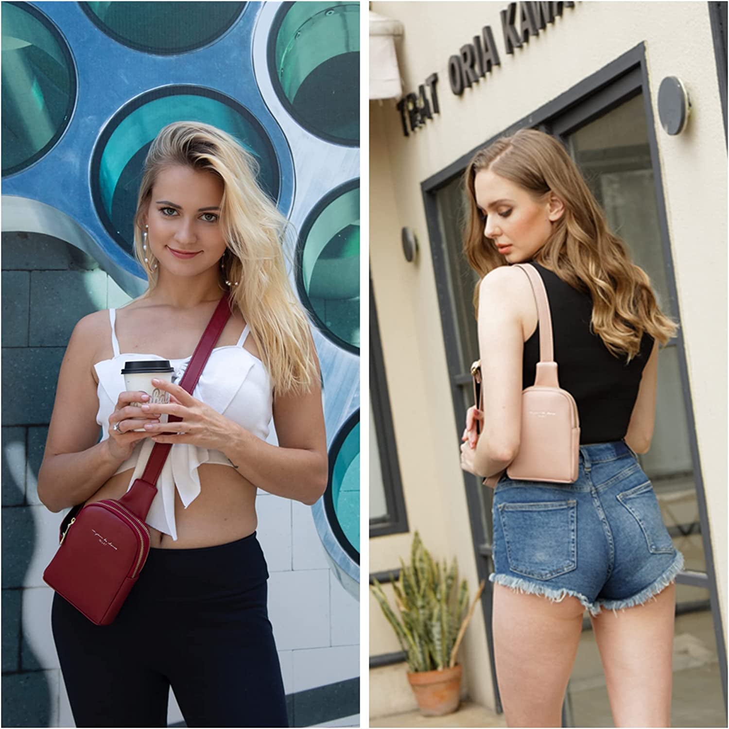 Small Sling Bag Fanny Packs Crossbody Bags Gifts for Women Men