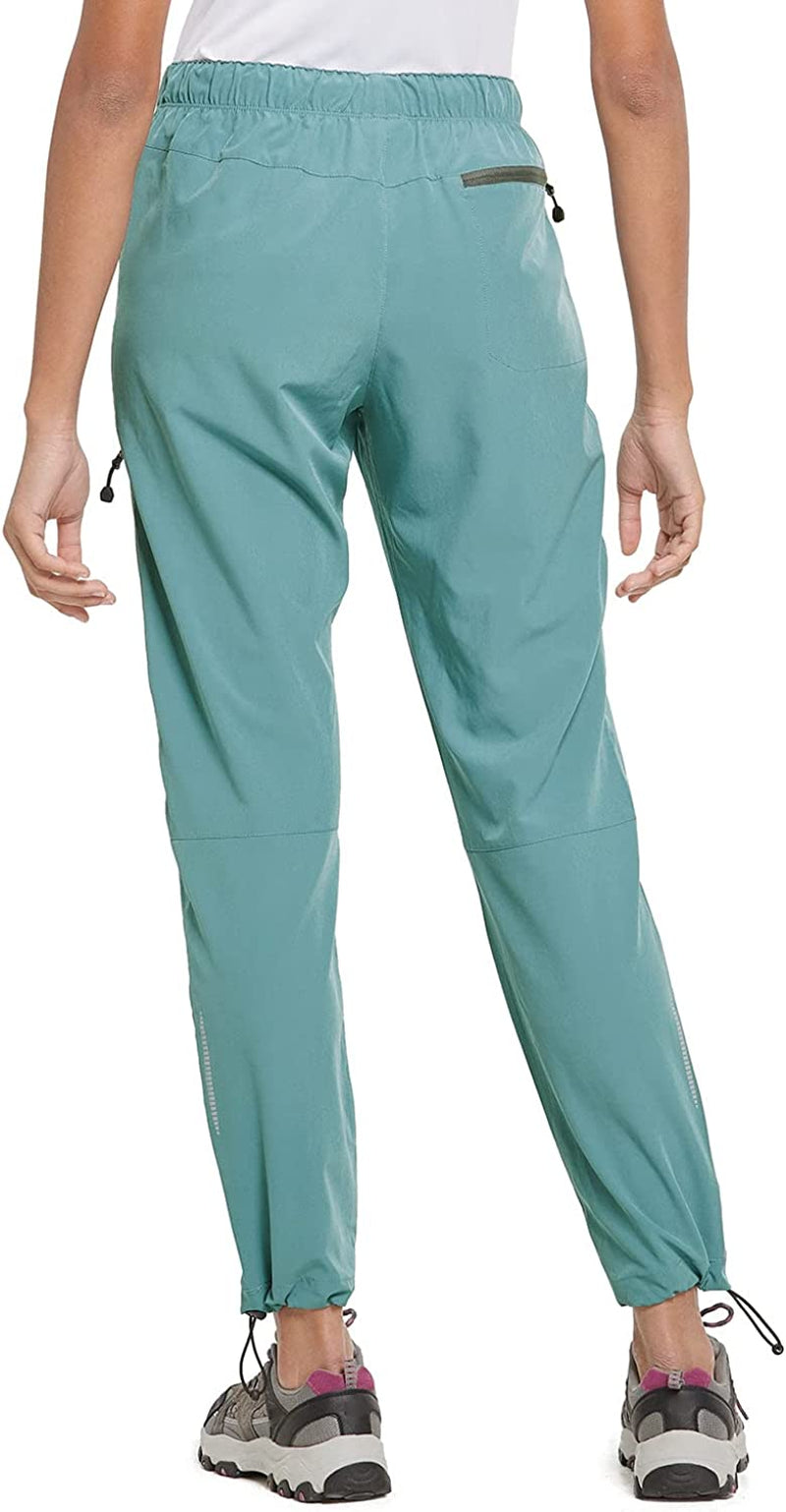 Women'S Hiking Pants Quick Dry Lightweight Water Resistant Elastic Waist Cargo Pants for All Seasons