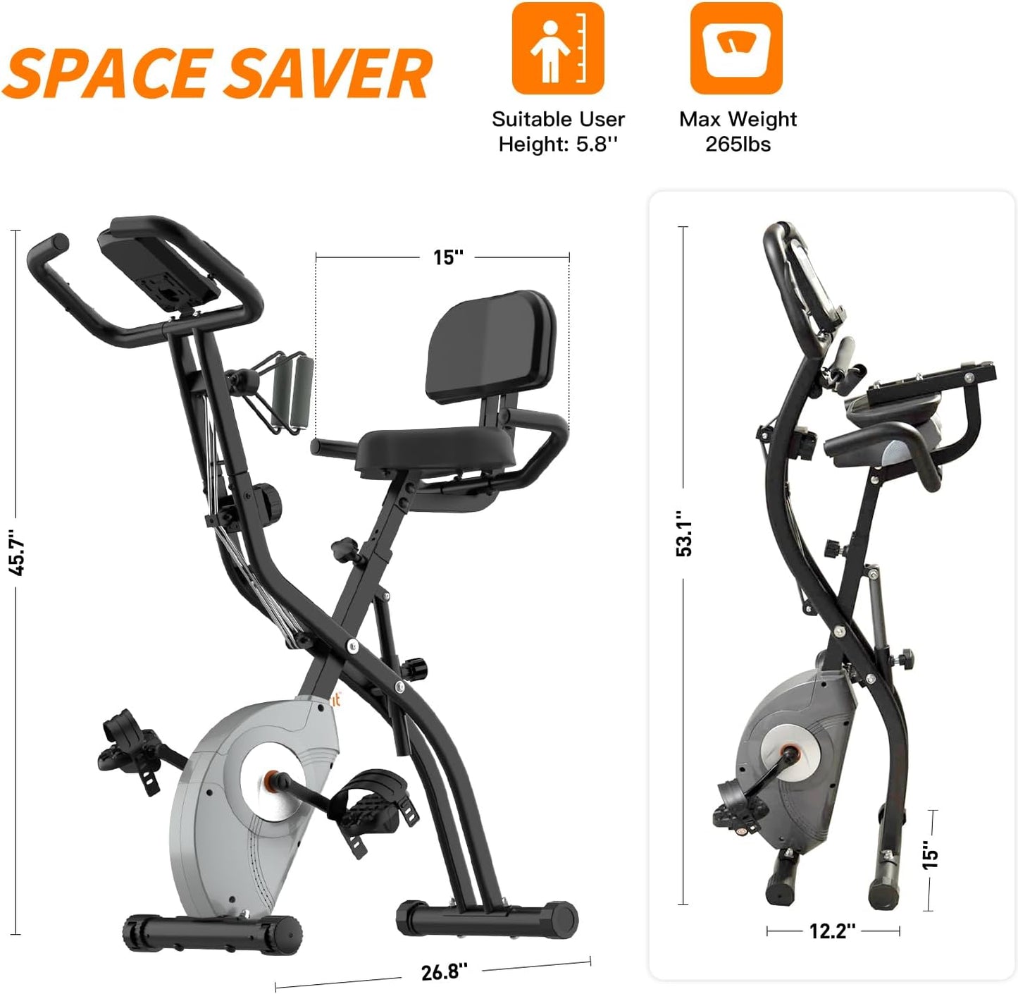 Folding Exercise Bike, Magnetic Foldable Stationary Bike, Indoor Cycli – Greater Happy Outdoors and Health Folding Exercise Bike, Magnetic Foldable Stationary Bike, Indoor Cycli – Greater Happy Outdoors and Health