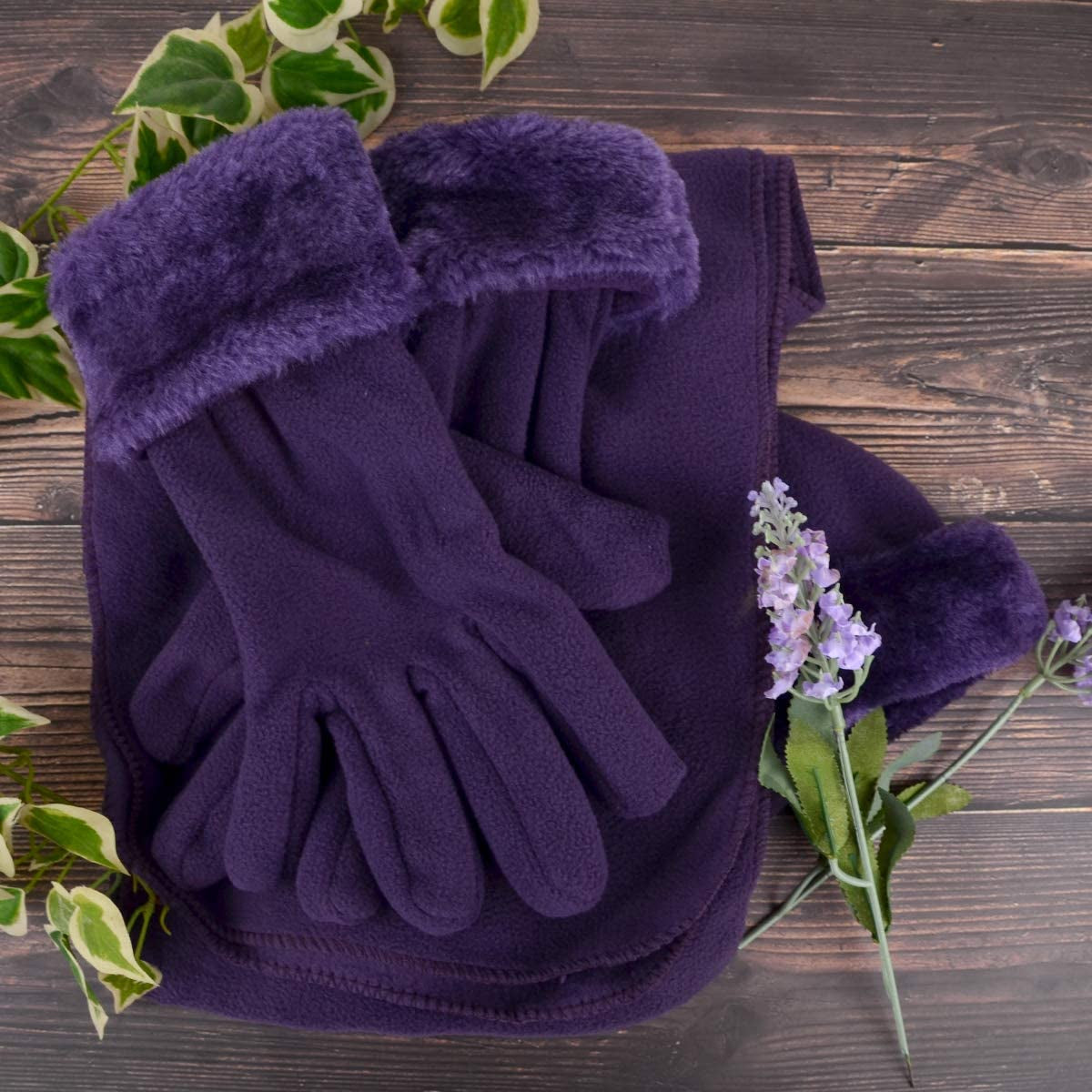 Women'S Warm Fleece Winter - Women'S Hat and Glove Set + Hats Gloves Scarves for Women