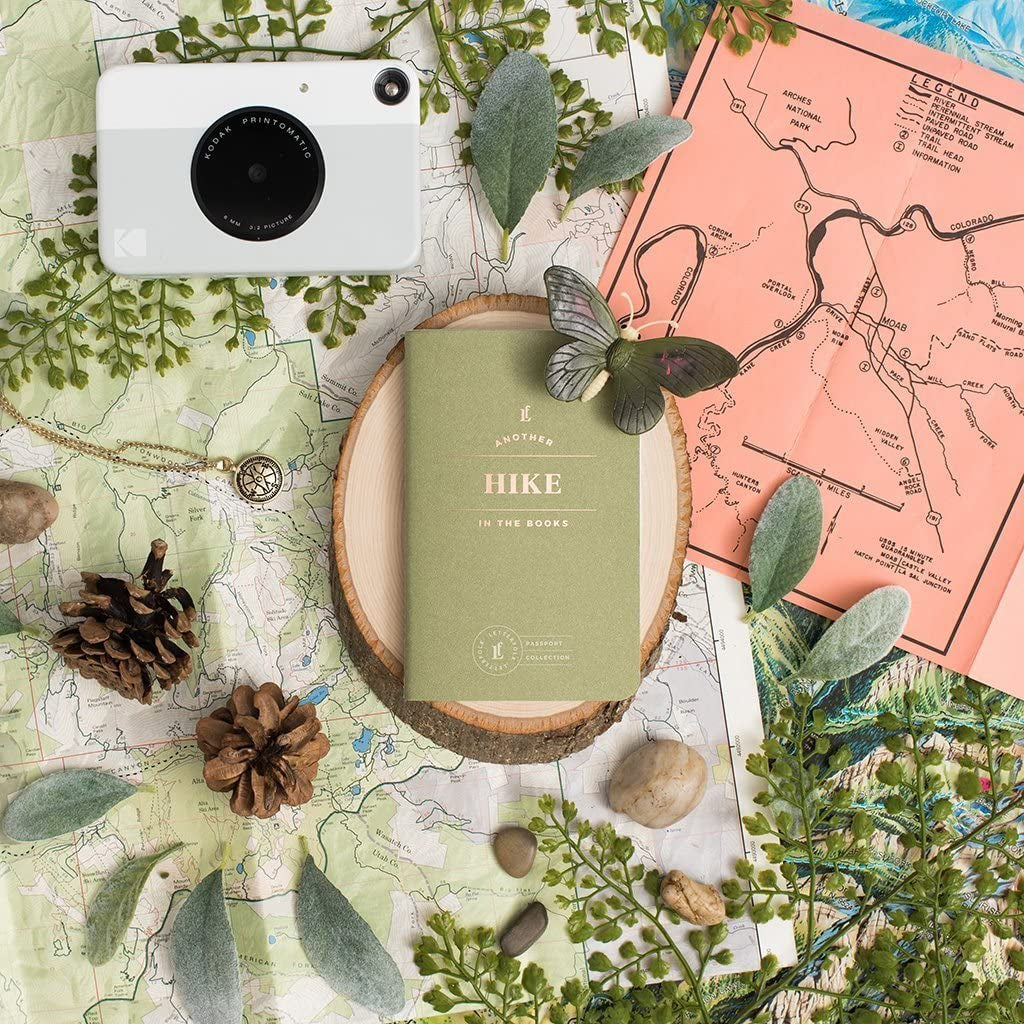 Letterfolk Hike Passport Journal — Pocket-Sized Experience Hiking Book (3.5" W X 5.5" H)