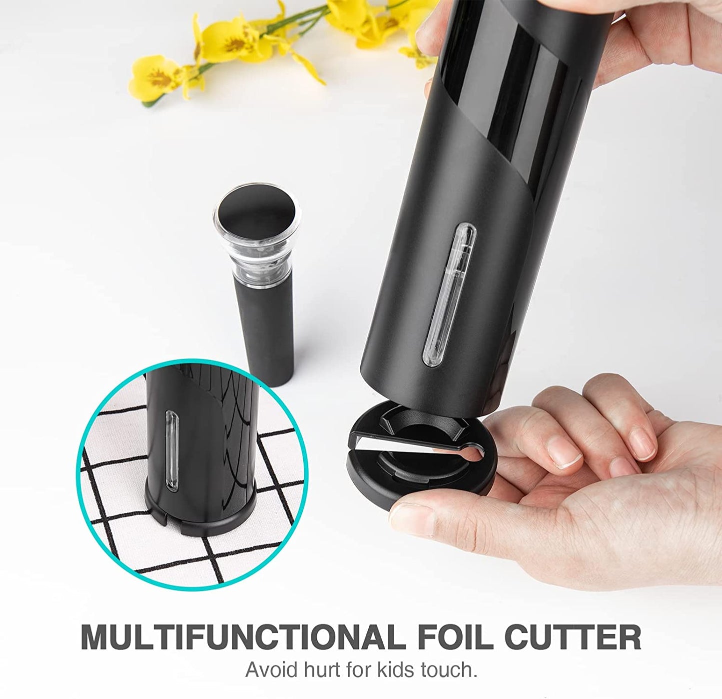 Wine Bottle Opener Stopper Electric Automatic Wine Corkscrew Christmas Gifts Set