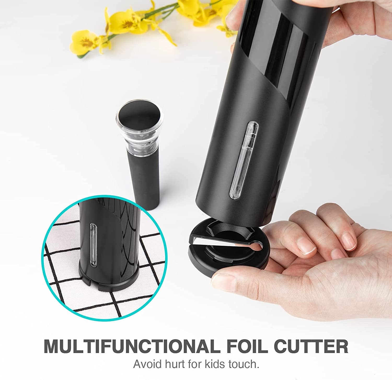 Wine Bottle Opener Stopper Electric Automatic Wine Corkscrew Christmas Gifts Set