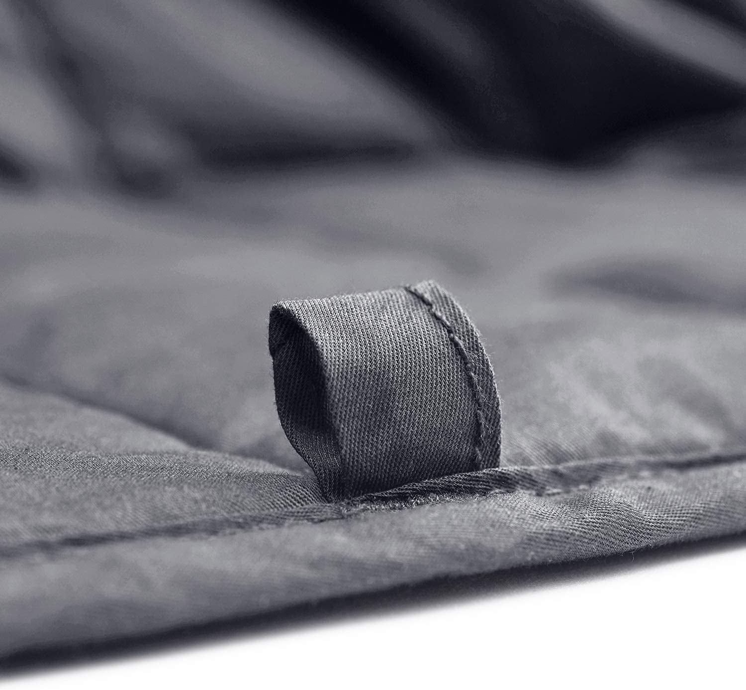 Weighted Blanket — Heavy 100% Oeko-Tex Certified Cotton Material with Premium Glass Beads (Dark Grey, 48''X72'' 15Lbs), Suit for One Person(~140Lb) Use on Twin/Full Bed …
