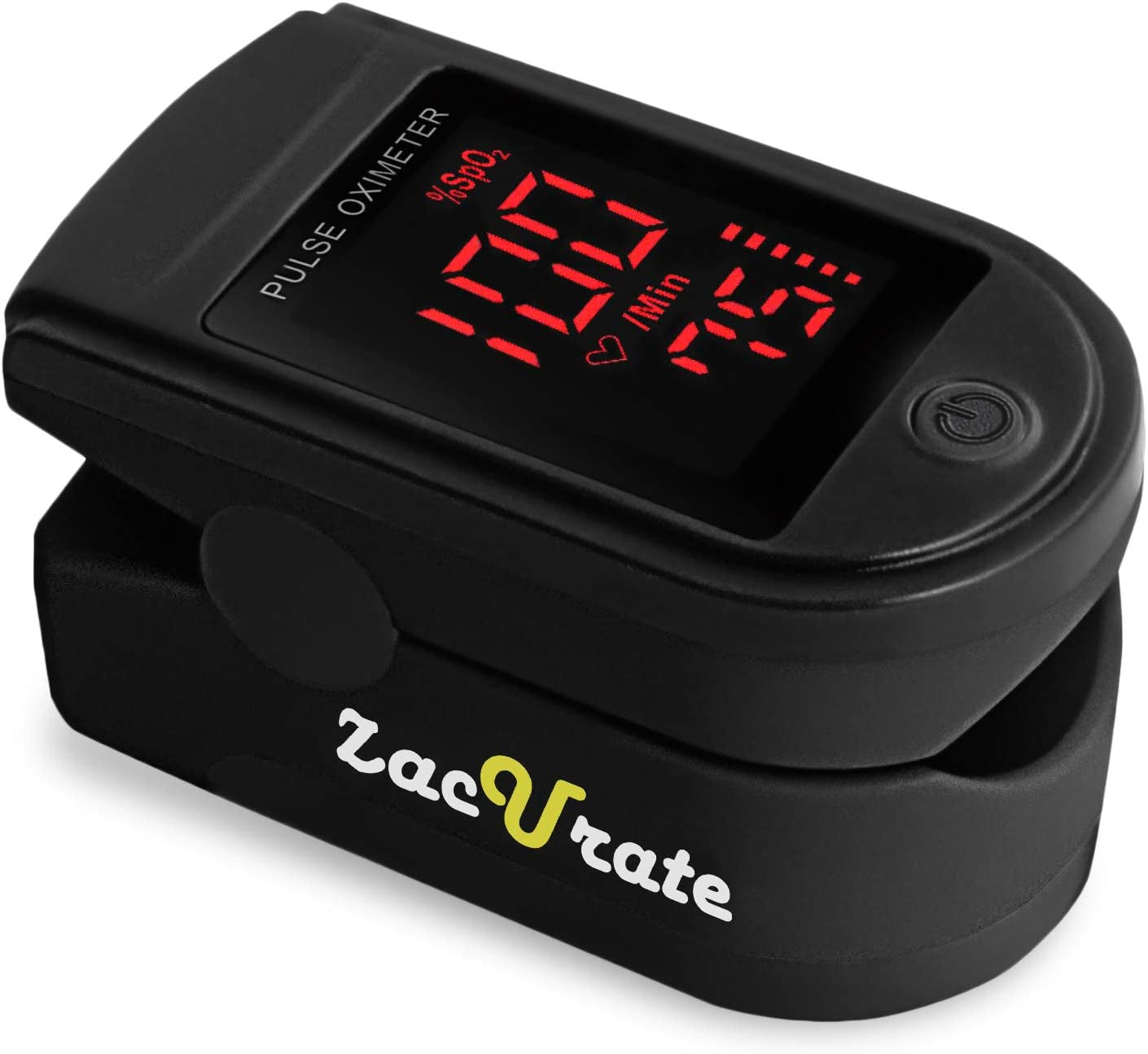 Pro Series 500DL Fingertip Pulse Oximeter Blood Oxygen Saturation Monitor with Silicon Cover, Batteries and Lanyard (Royal Black)