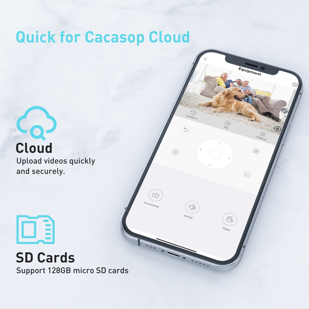 Baby Monitor Security Camera, Wifi Indoor Camera, 360-Degree Smart 1080P Pet Camera for Home Security and Nanny Elderlywith Motion Detection, Night Vision, Two-Way Audio