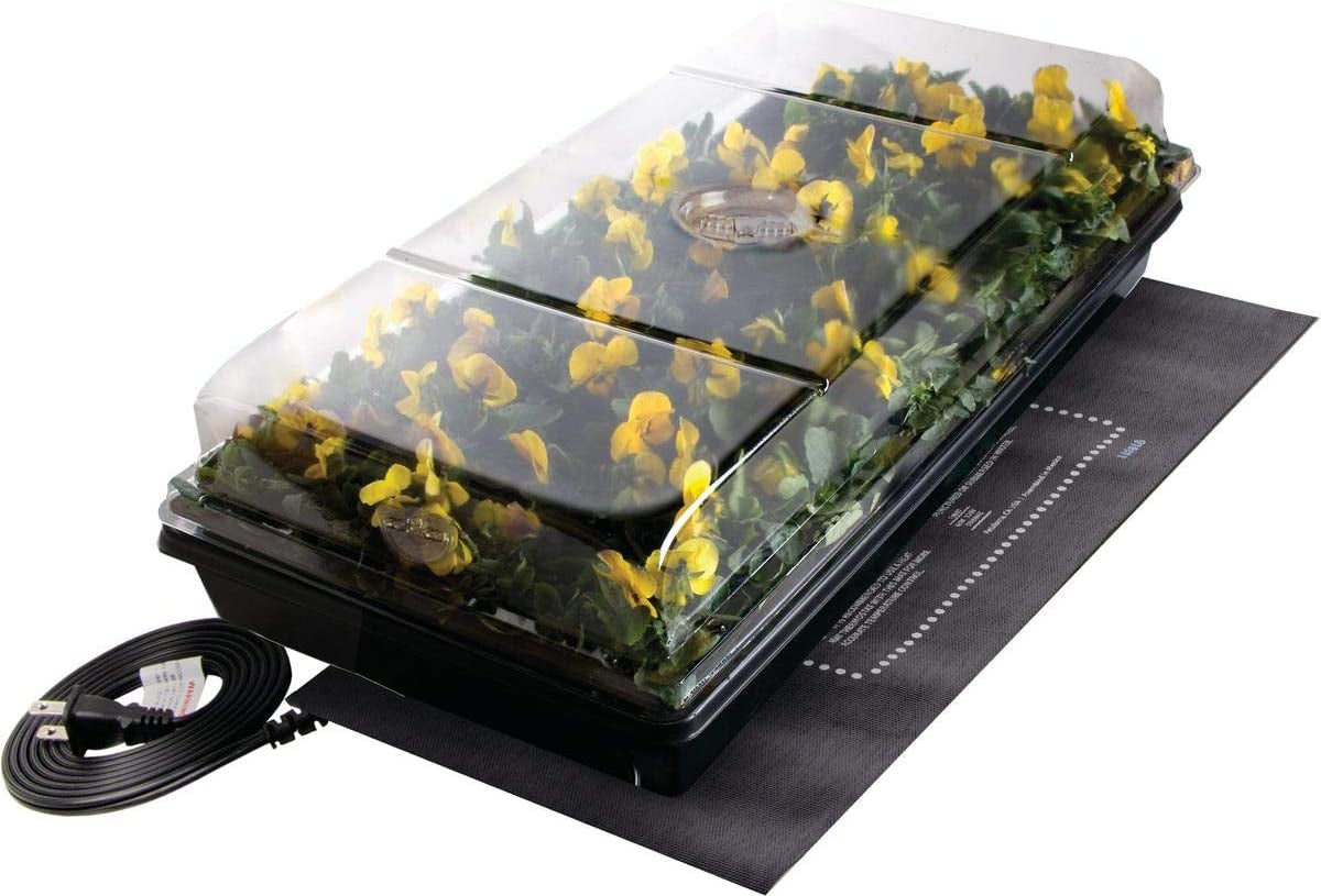 Jump Start CK64050 Germination Station W/Heat Mat Tray, 72-Cell Pack, One Size, 2" Dome