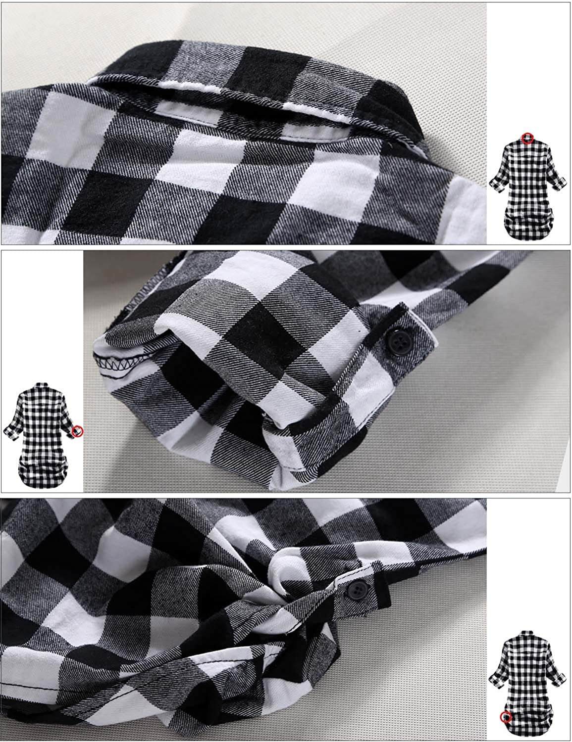Women'S Long Sleeve Flannel Plaid Shirt