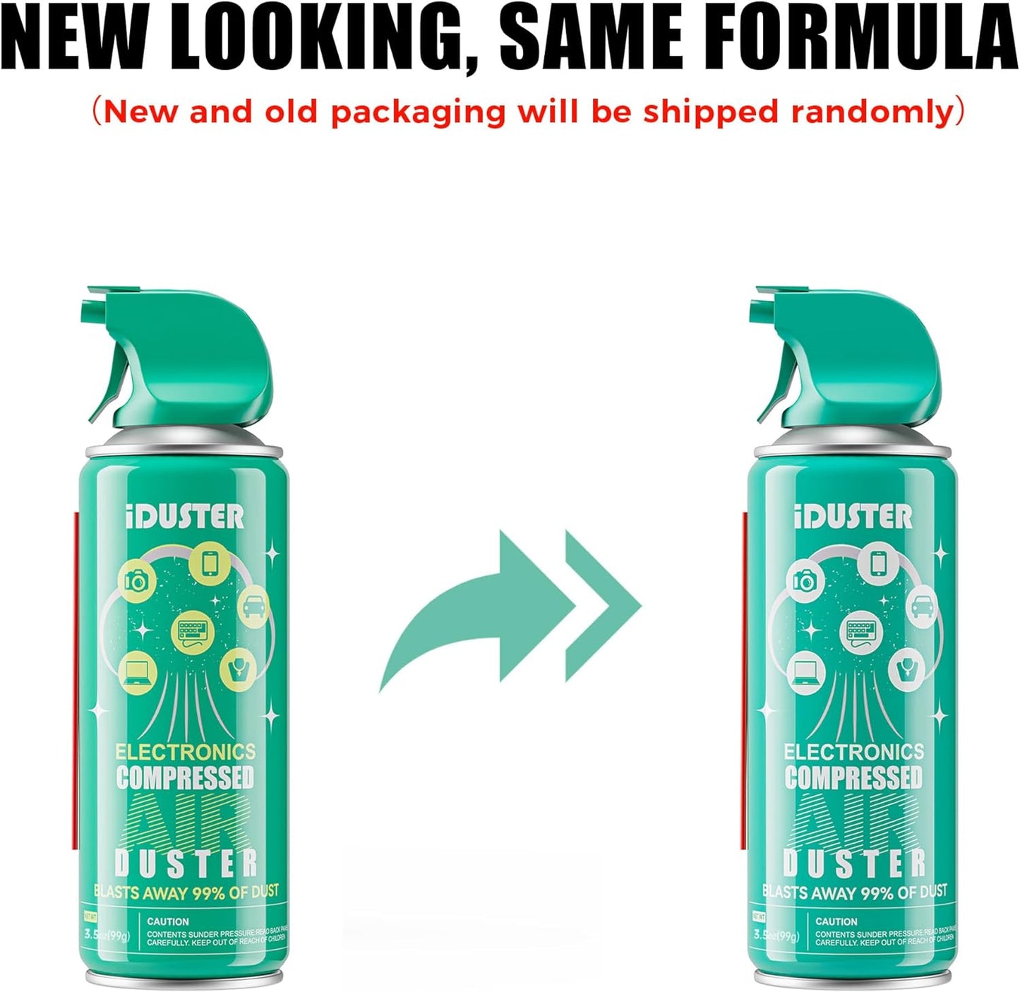 Compressed Canned Air Duster for Computer -  Disposable Electronic Keyboard Cleaner for Cleaning Duster, 2Pcs(3.5Oz)