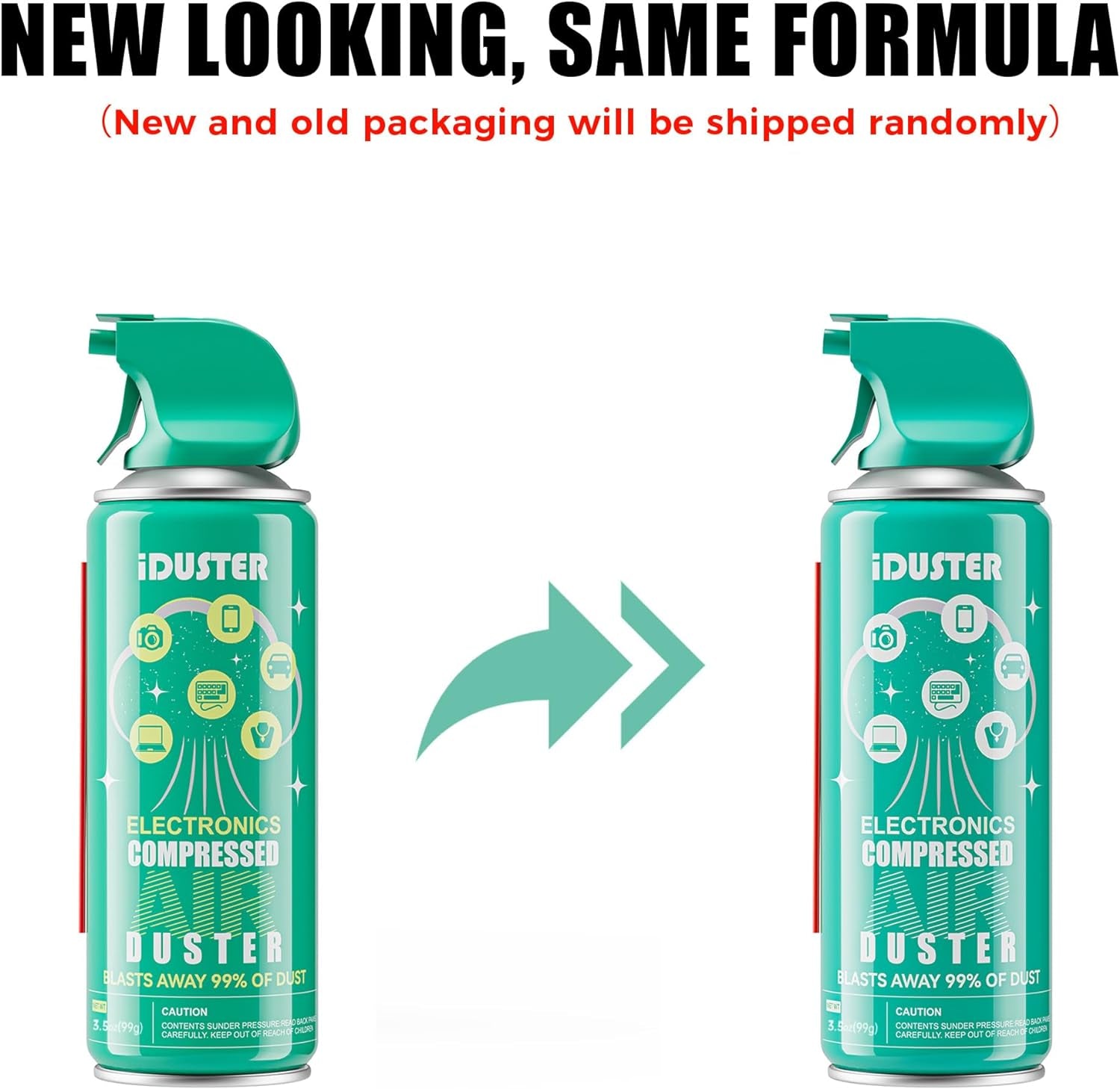 Compressed Canned Air Duster for Computer -  Disposable Electronic Keyboard Cleaner for Cleaning Duster, 2Pcs(3.5Oz)