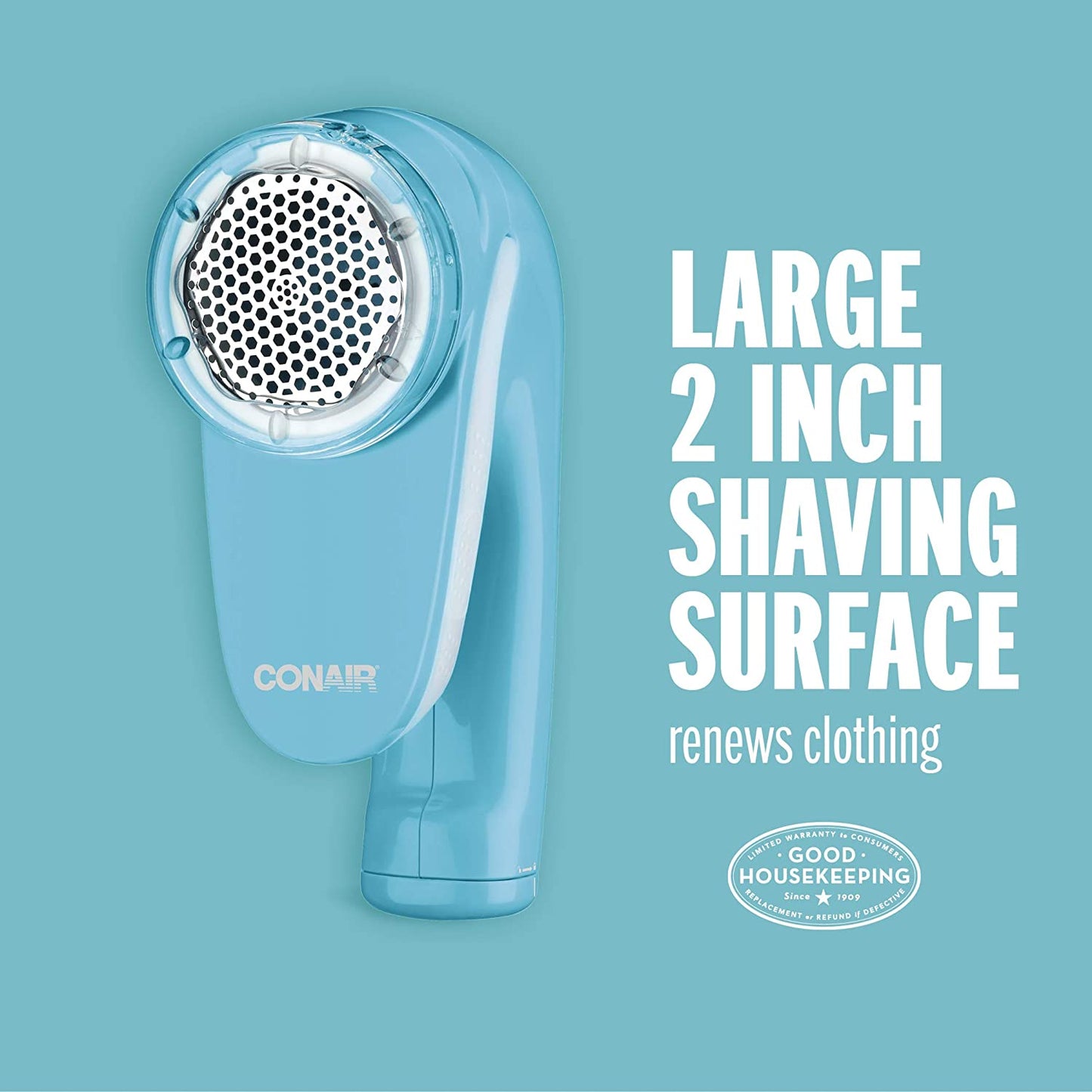 Fabric Shaver - Fuzz Remover, Lint Remover, Battery Operated Fabric Shaver, Blue