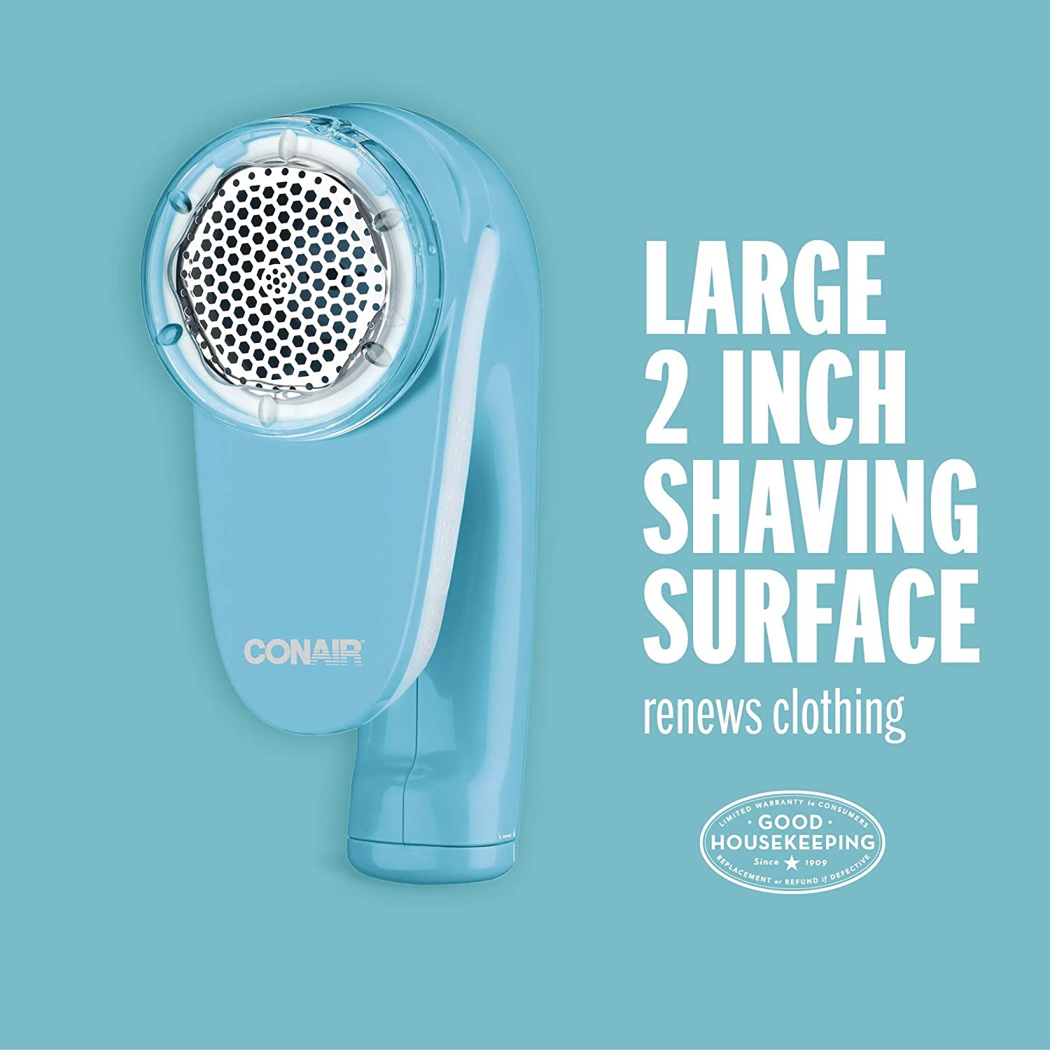 Fabric Shaver - Fuzz Remover, Lint Remover, Battery Operated Fabric Shaver, Blue