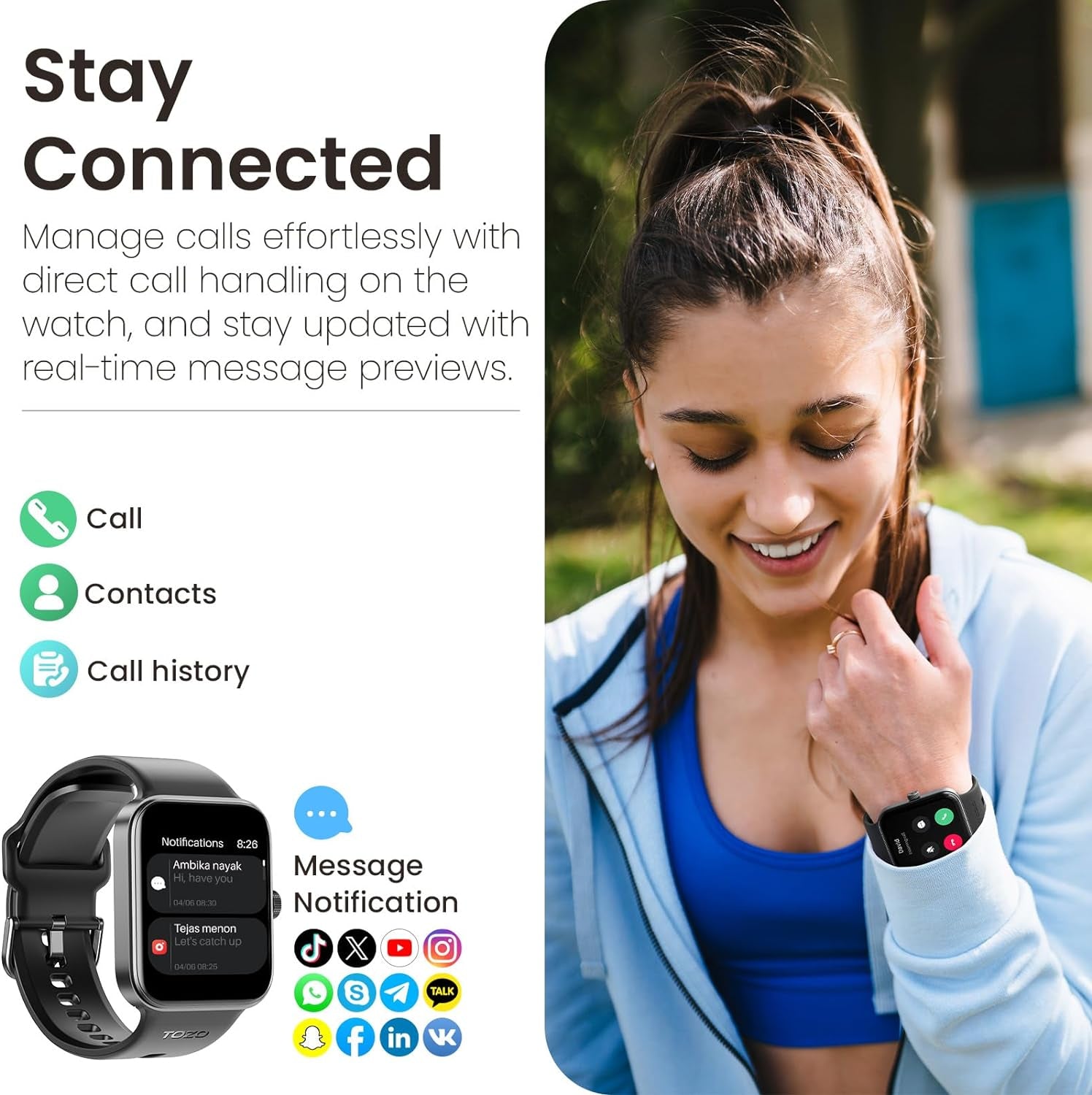 S4 Acufit One Smart Watch 1.78" AMOLED Screen for Men Women, Bluetooth Call Dial Fitness Tracker, Heart Rate and Blood Oxygen, Sleep Monitor, IP68 Waterproof, Workout for Ios Android