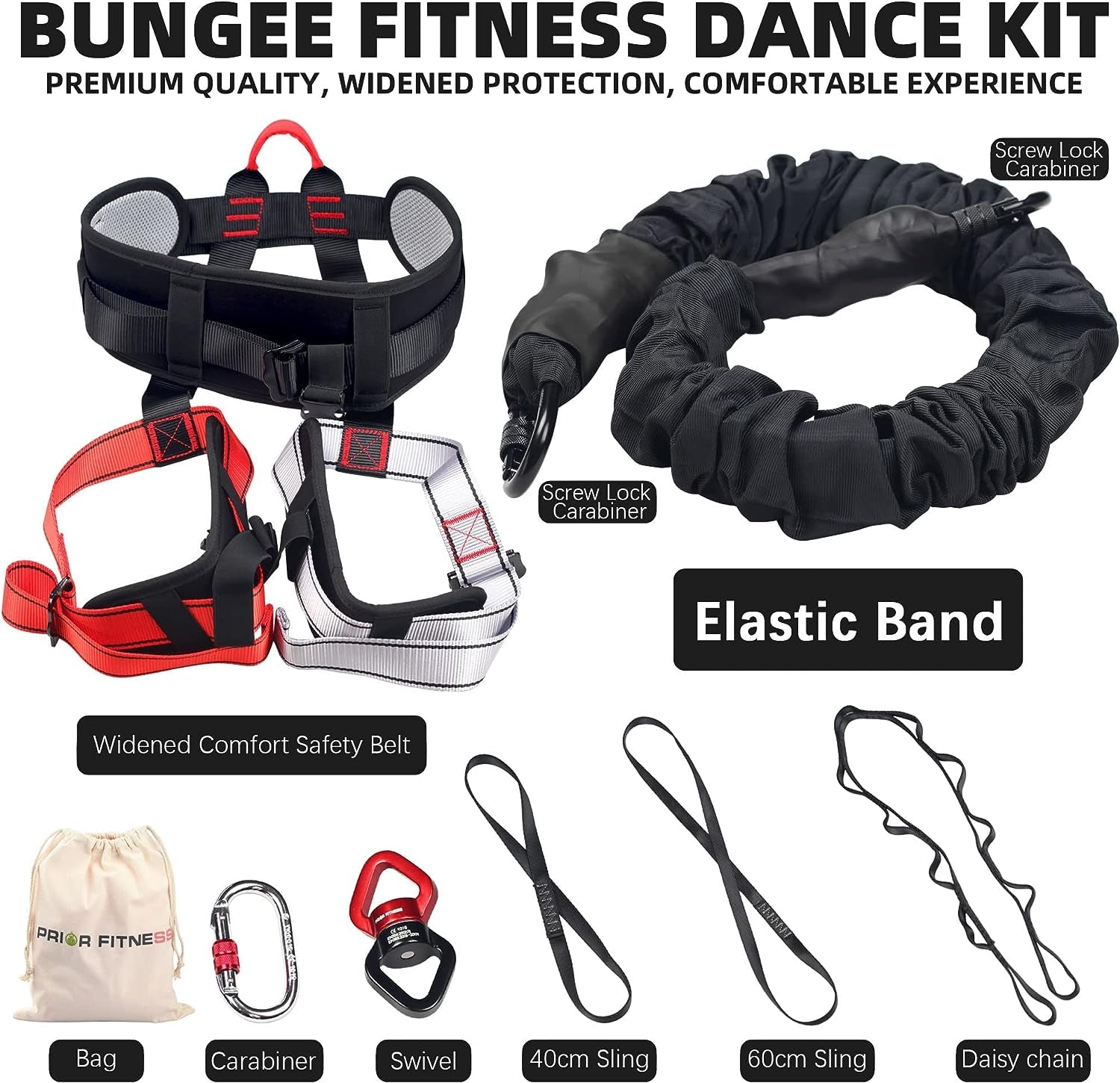 Bungee Fitness Set Yoga Bungee Cord Rope Resistance Air Dance Rope Exercise Fitness Home Gym Professional Training Equipment