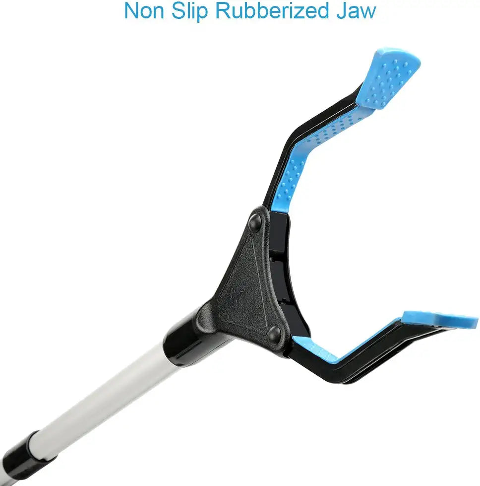 Reacher Grabber Tool, 32" Grabbers for Elderly, Lightweight Extra Long Handy Trash Claw Grabber, Reaching Assist Tool for Trash Pick Up, Nabber, Litter Picker, Arm Extension (Blue)