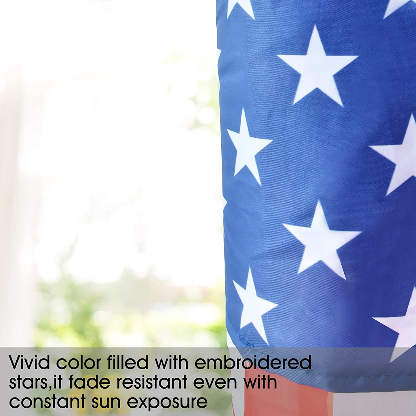 4Th of July Decor,Set of 2 American Flag Windsock 60 Inch,Yard/Garden Clearance Outdoor Decorations Hanging,Wind Socks Hanging with Embroidered Stars Stripes,Fourth of July USA Patriotic Decoration