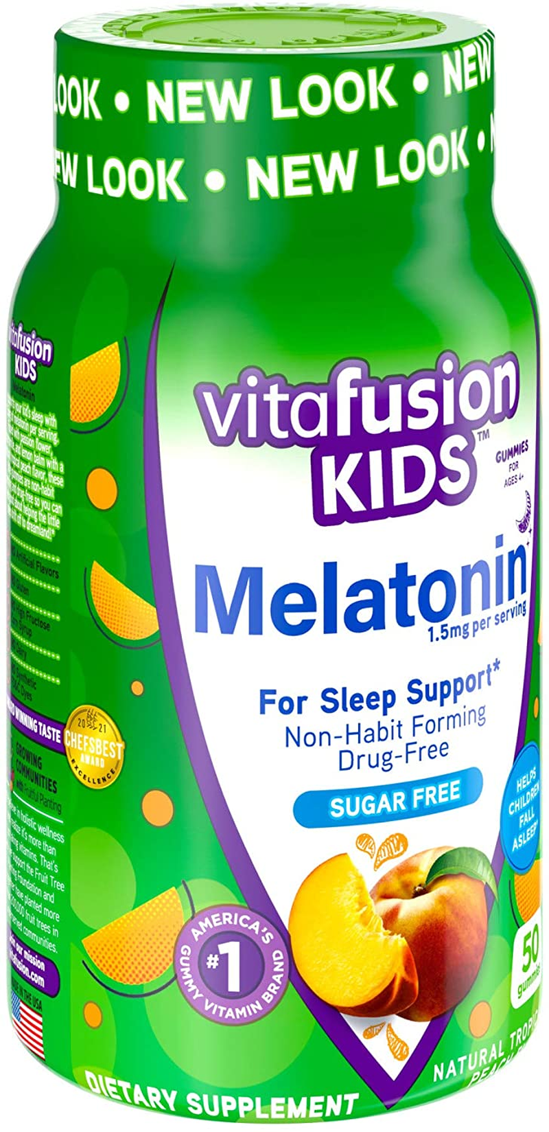 Kids Melatonin Gummy Vitamins, 50Ct