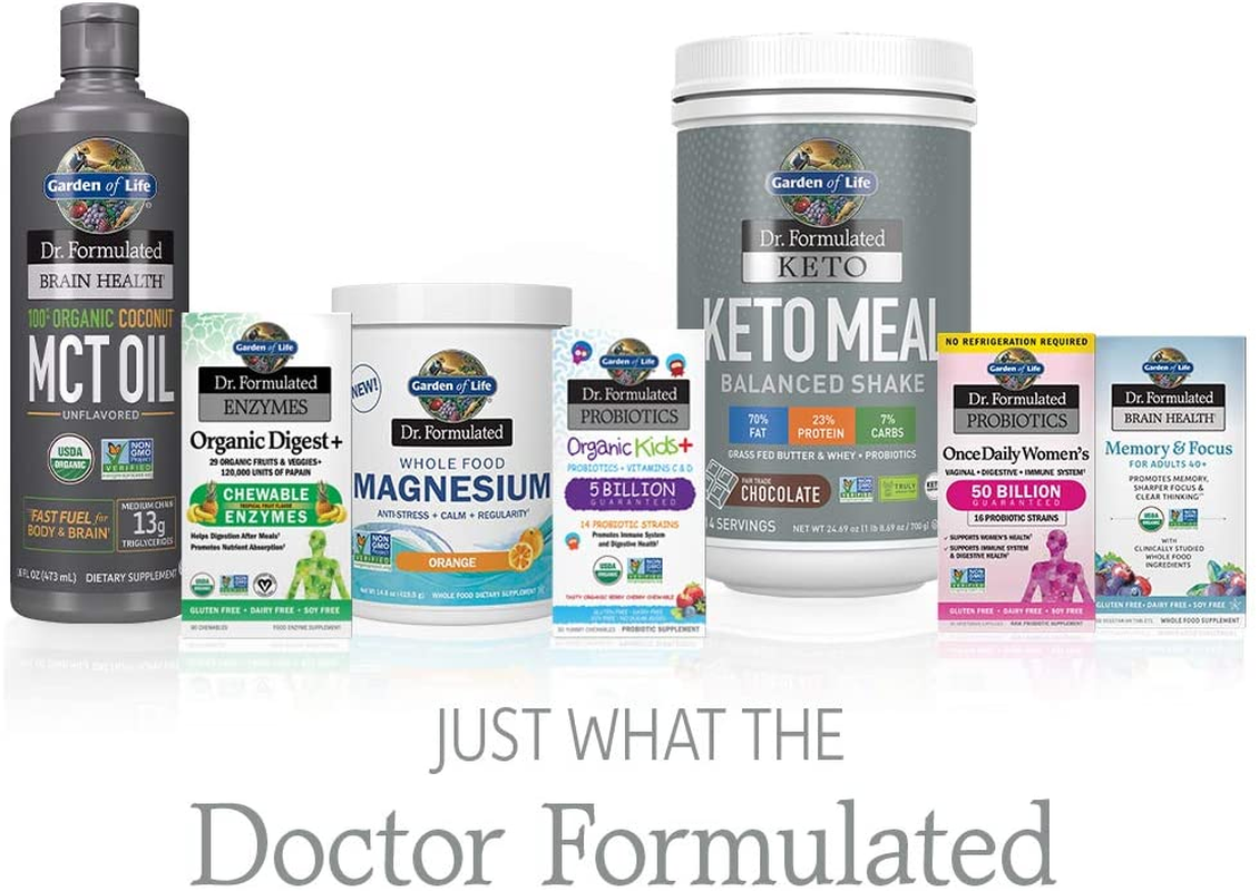 Dr. Formulated Probiotics for Women, Once Daily Women’S Probiotics 50 Billion CFU Guaranteed and Prebiotic Fiber, Shelf Stable One a Day Probiotic No Gluten Dairy or Soy, 30 Capsules