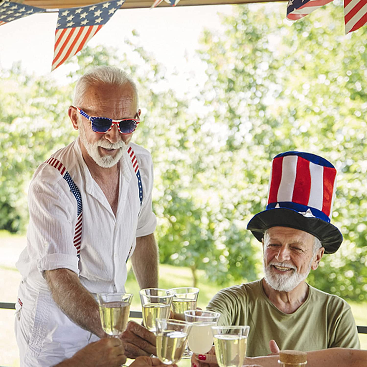 3 Pairs American Flag Sunglasses, 4Th of July Decorations Frame Sunglasses for Women Men Teens, Patriotic Party Favors Supplies Independence Day Memorial Day Decorations 4Th of July Accessories