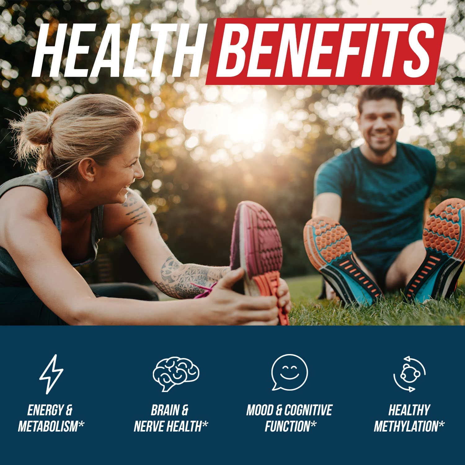 Bioactive Vitamin B12 - 5000 Mcg, Contains 3 Bioactive B12 Forms plus Methylfolate Cofactor - Methyl B12, Adenosyl B12 & Hydroxy B12 | Supports Energy, Metabolism & Mood | Vegan, Non-Gmo (60 Servings)
