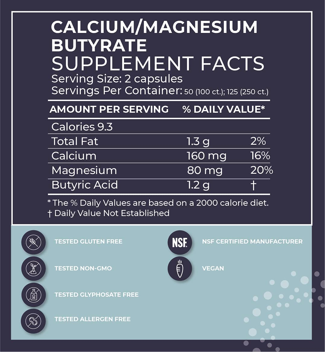Gut Health Supplement 100 Caps- Butyrate+Calcium+Magnesium, Ultimate Postbiotic| No Bloating| No Gas| Great Poops| Supports Healthy Digestion | Leaky Gut Repair | No Filler or Additives by