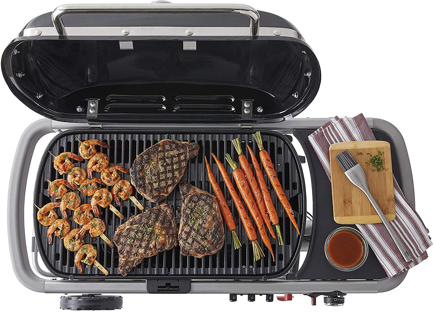 Weber Traveler Portable Gas Grill, Black
