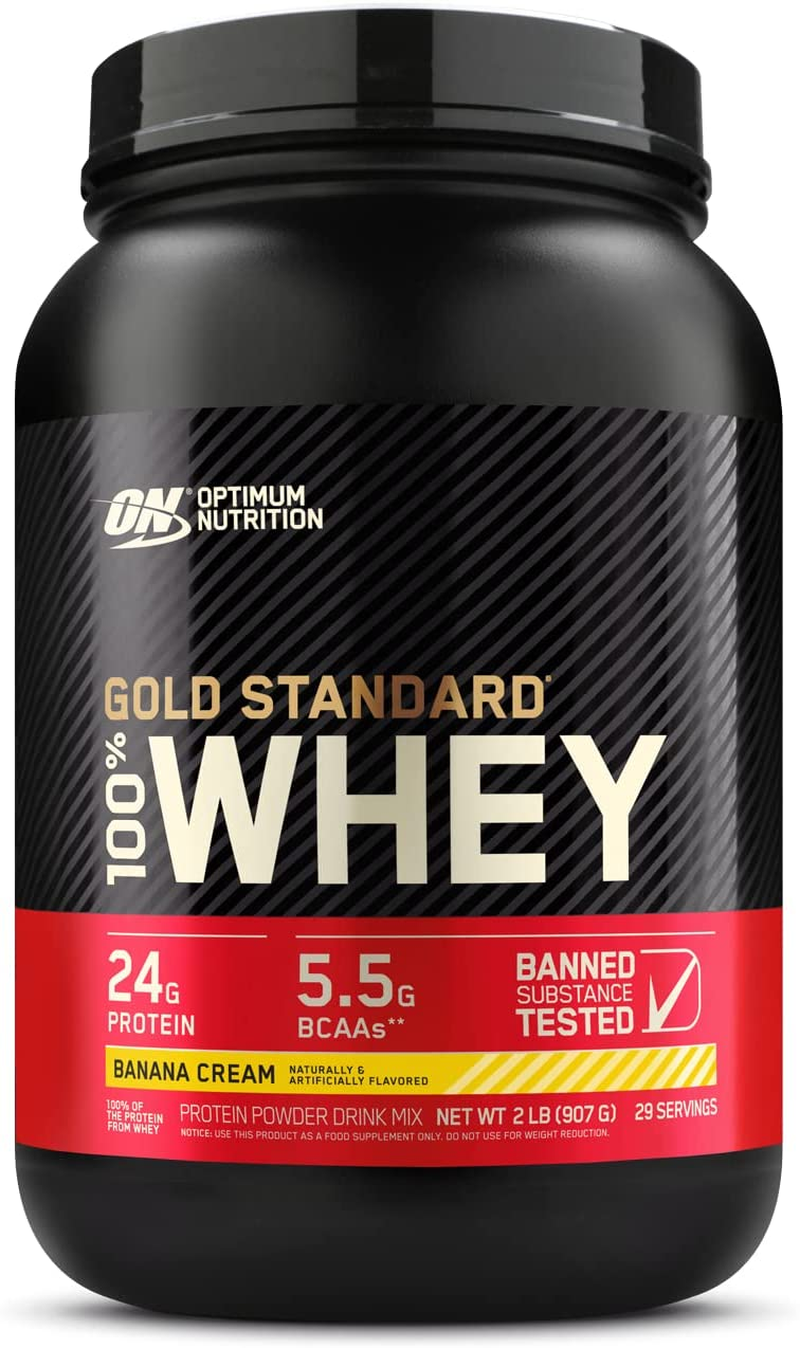 Optimum Nutrition Gold Standard 100% Protein Powder, 2 Pound (Packaging May Vary) Whey Banana Cream
