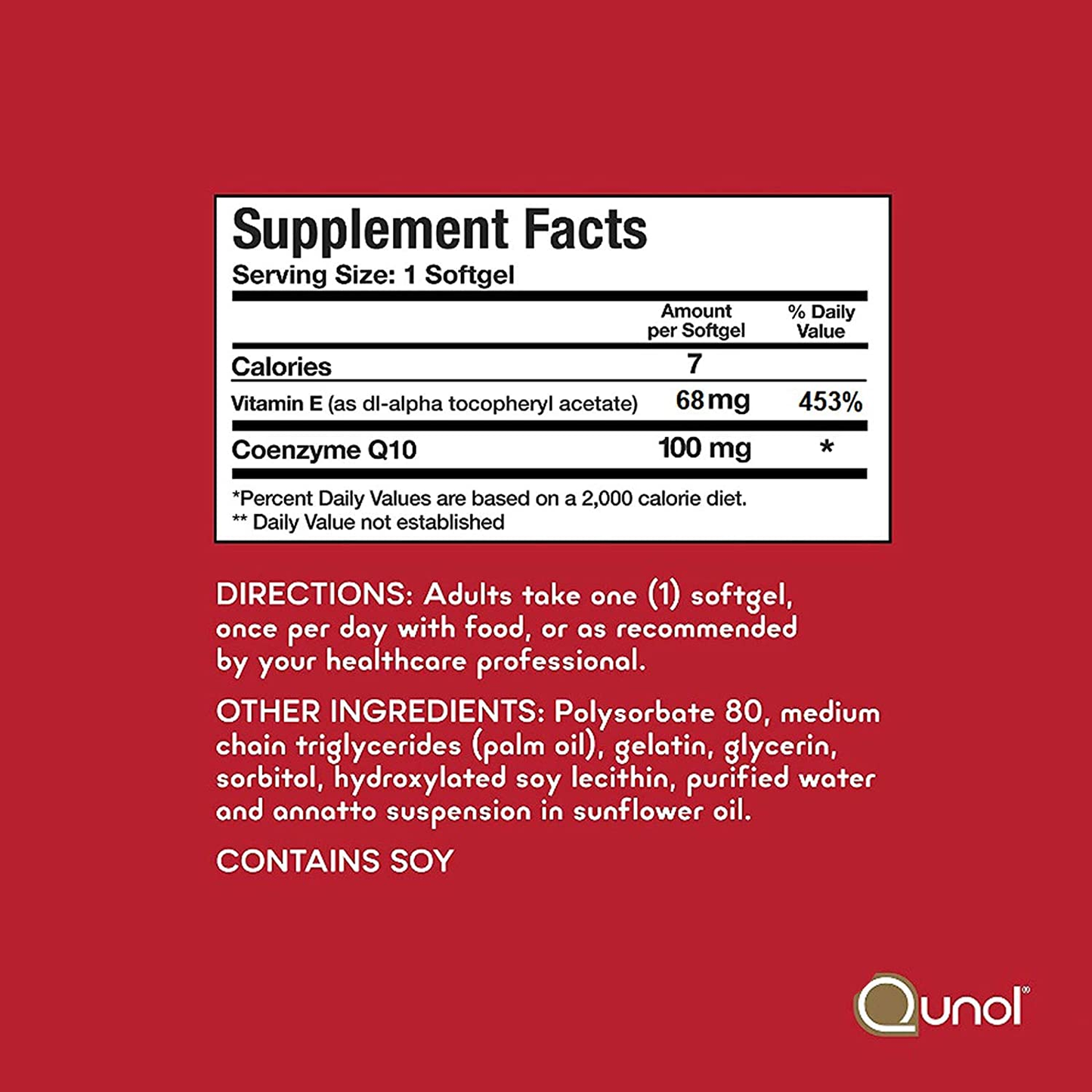 Ultra 100Mg Coq10, 3X Better Absorption, Patented Water and Fat Soluble Natural Supplement Form of Coenzyme Q10, Antioxidant for Heart Health, 60 Count Softgels