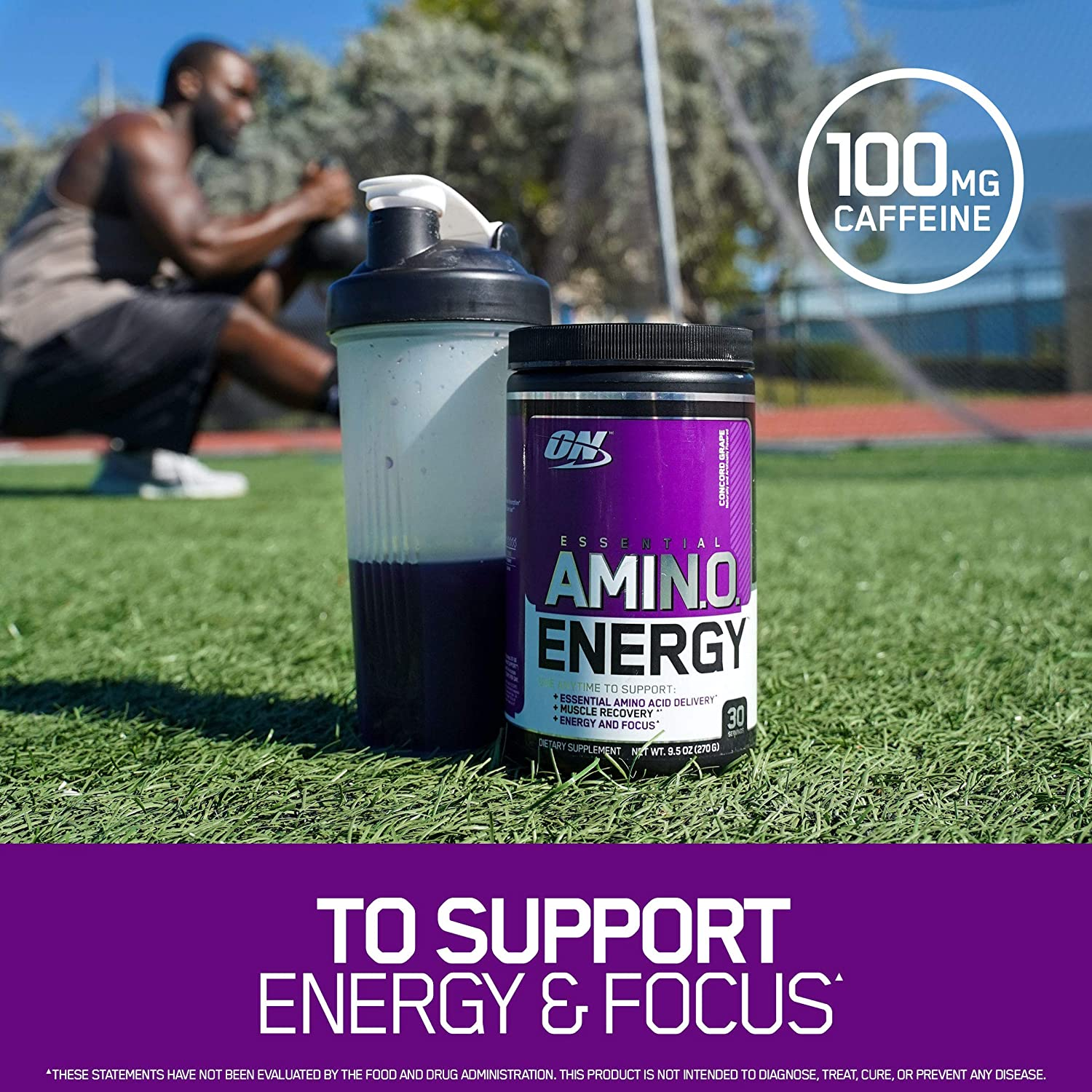 Amino Energy - Pre Workout with Green Tea, BCAA, Amino Acids, Keto Friendly, Green Coffee Extract, Energy Powder - Blue Raspberry, 30 Servings