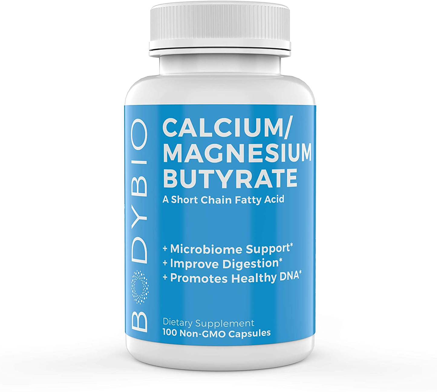 Gut Health Supplement 100 Caps- Butyrate+Calcium+Magnesium, Ultimate Postbiotic| No Bloating| No Gas| Great Poops| Supports Healthy Digestion | Leaky Gut Repair | No Filler or Additives by