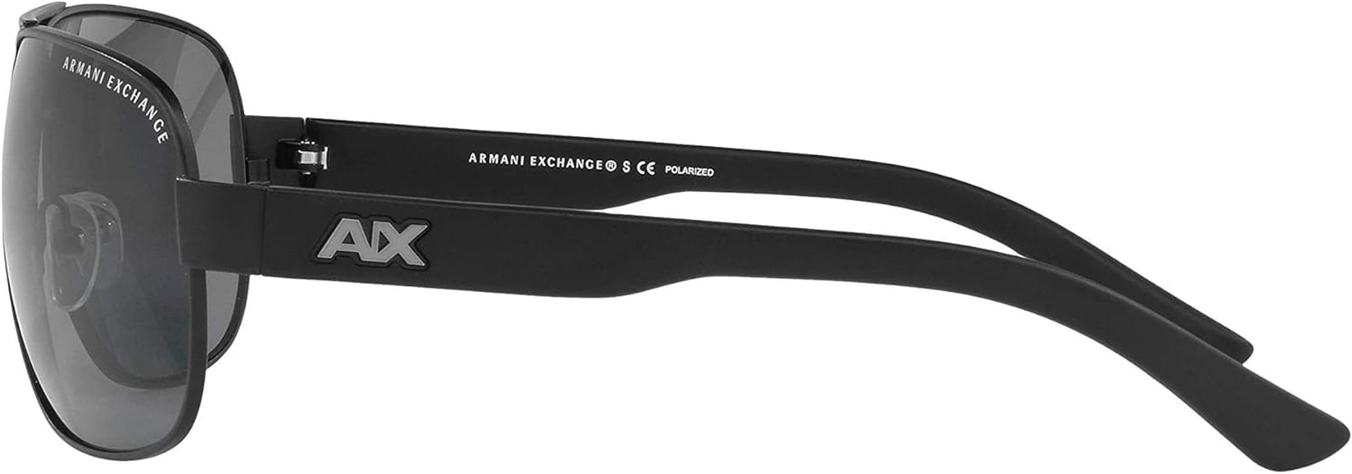 Armani Exchange Man Sunglasses Matte Black Frame, Grey Lenses, 62MM