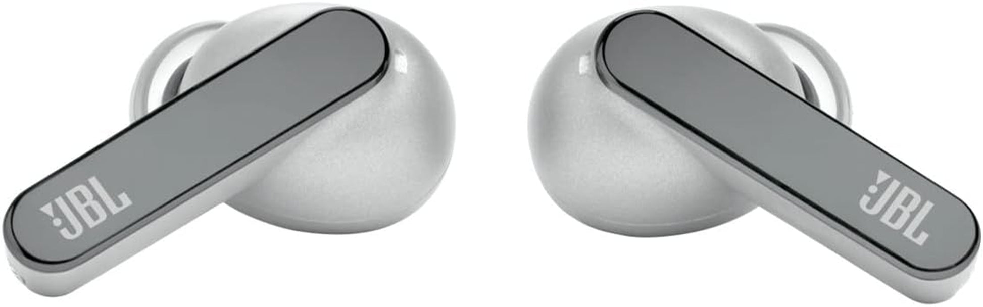 JBL Live Pro 2: 40 Hours of Playtime, True Adaptive Noise Cancelling, Smart Ambient, and Beamforming Mics (Silver), Small