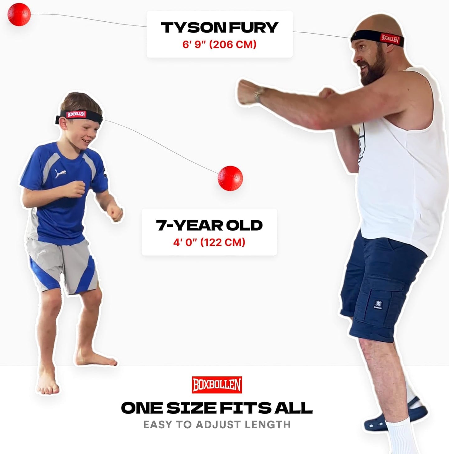Original with App, Used by Celebrities - MMA Gear Boxing Ball - Boxing Reflex Ball with Adjustable Strap - Interactive the Boxball App Integration - Stocking Stuffer Ideas - 1 Pack