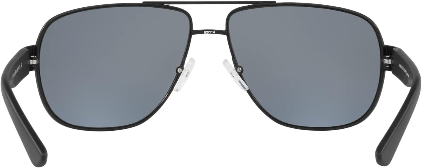 Armani Exchange Man Sunglasses Matte Black Frame, Grey Lenses, 62MM