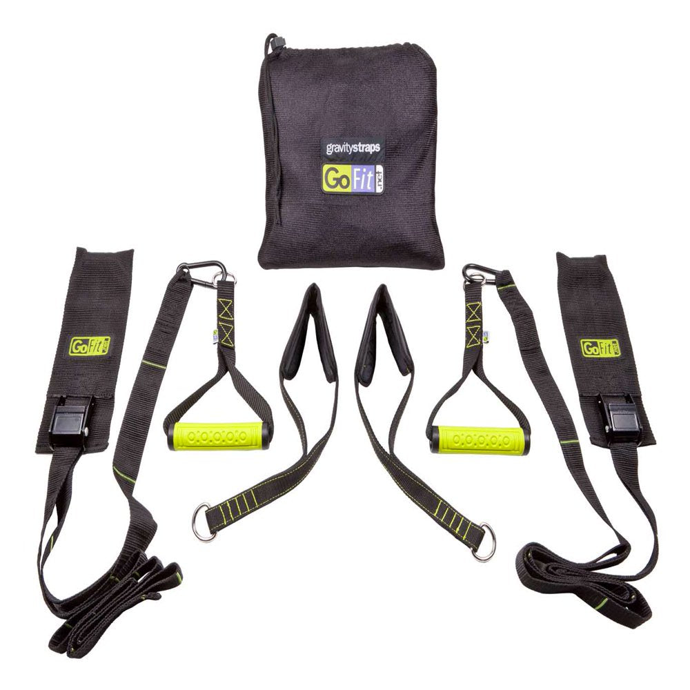 Gravity Straps with Training Manual, Door Anchors, Handles, Ankle Cradles & Carry Bag