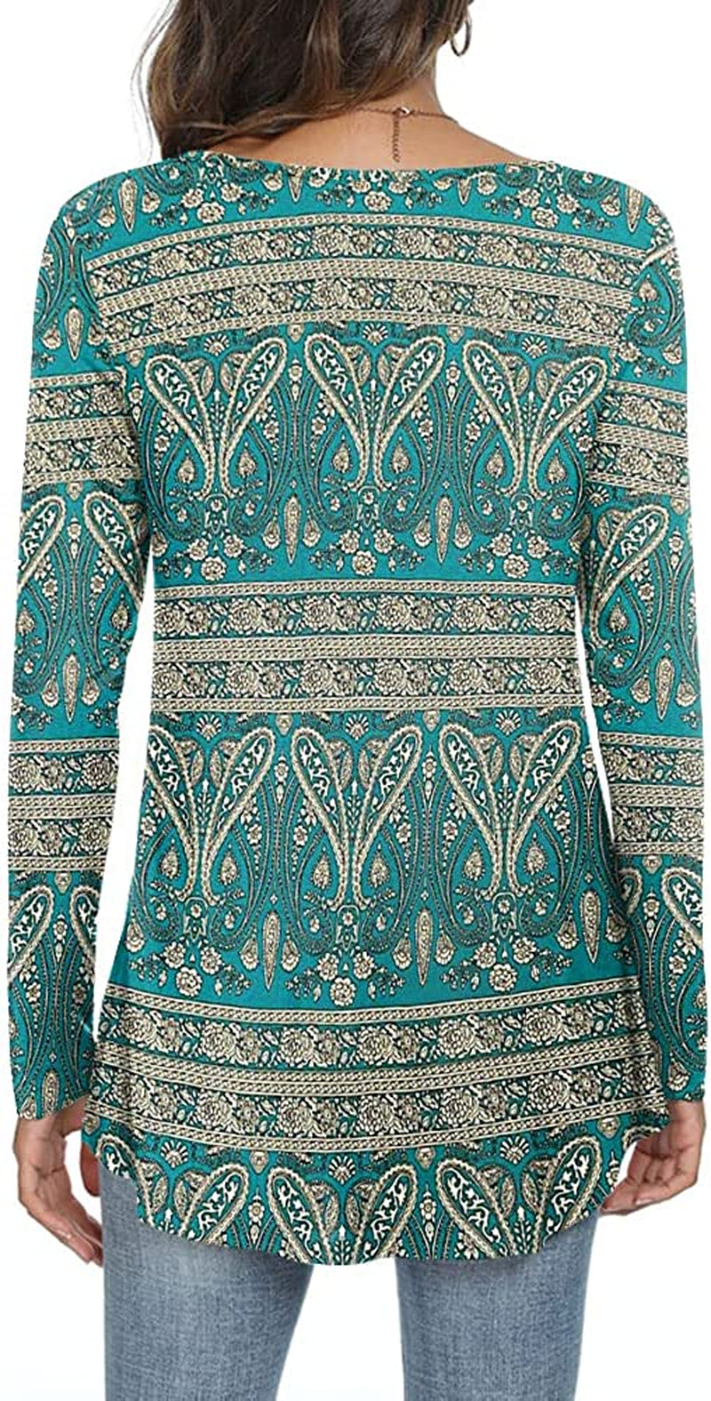 LONGYUAN 2022 Women'S Long Sleeve Casual Tops Winter Loose Fitting Flare Blouse Soft Comfy Tunic Elastic Cute Shirts