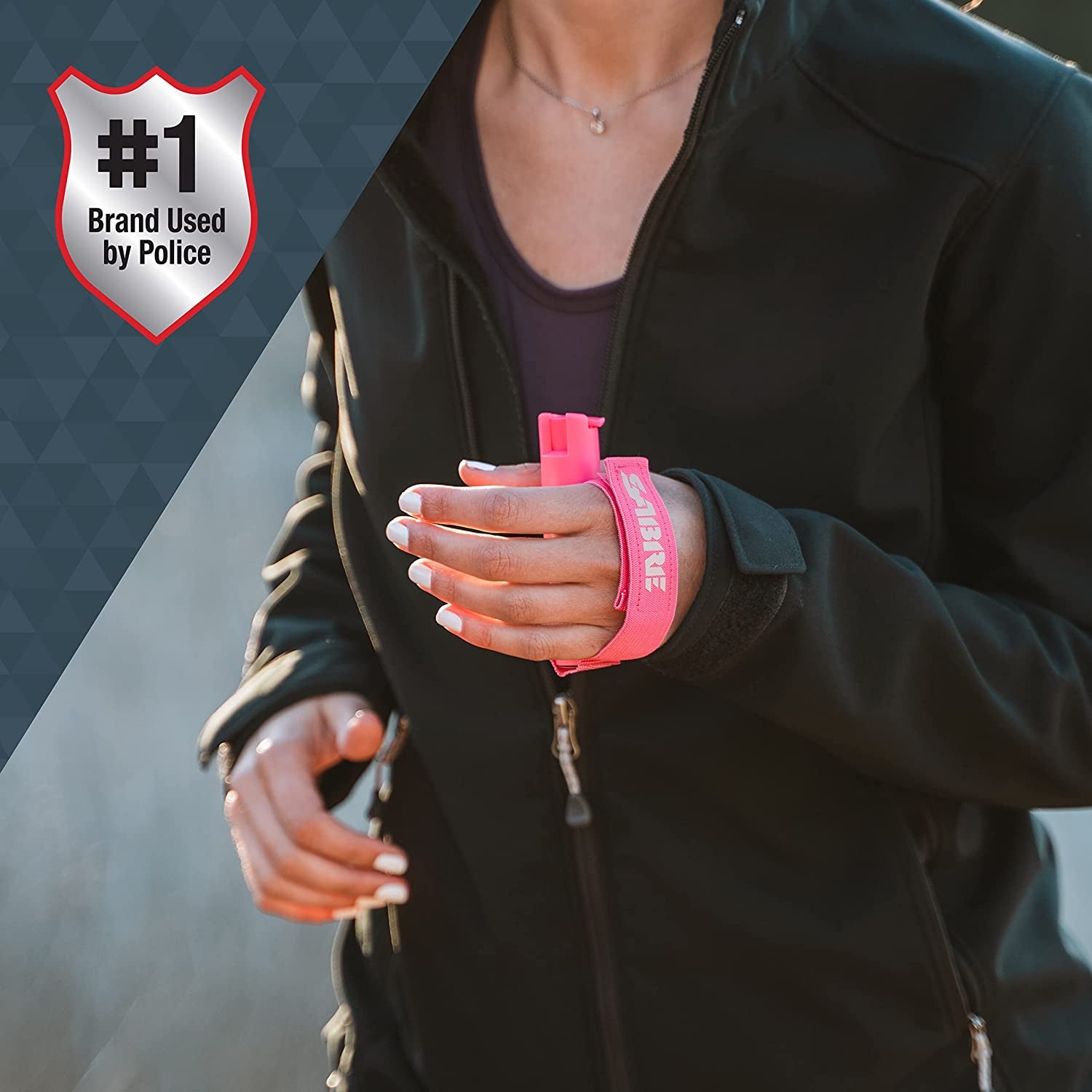 Runner Pepper Gel, Maximum Police Strength OC Spray, Reflective Hand Strap for Easy Carry & Quick Access, 35 Bursts, Secure & Easy to Use Safety, Optional Clip-On Alarm & LED Armband Combos