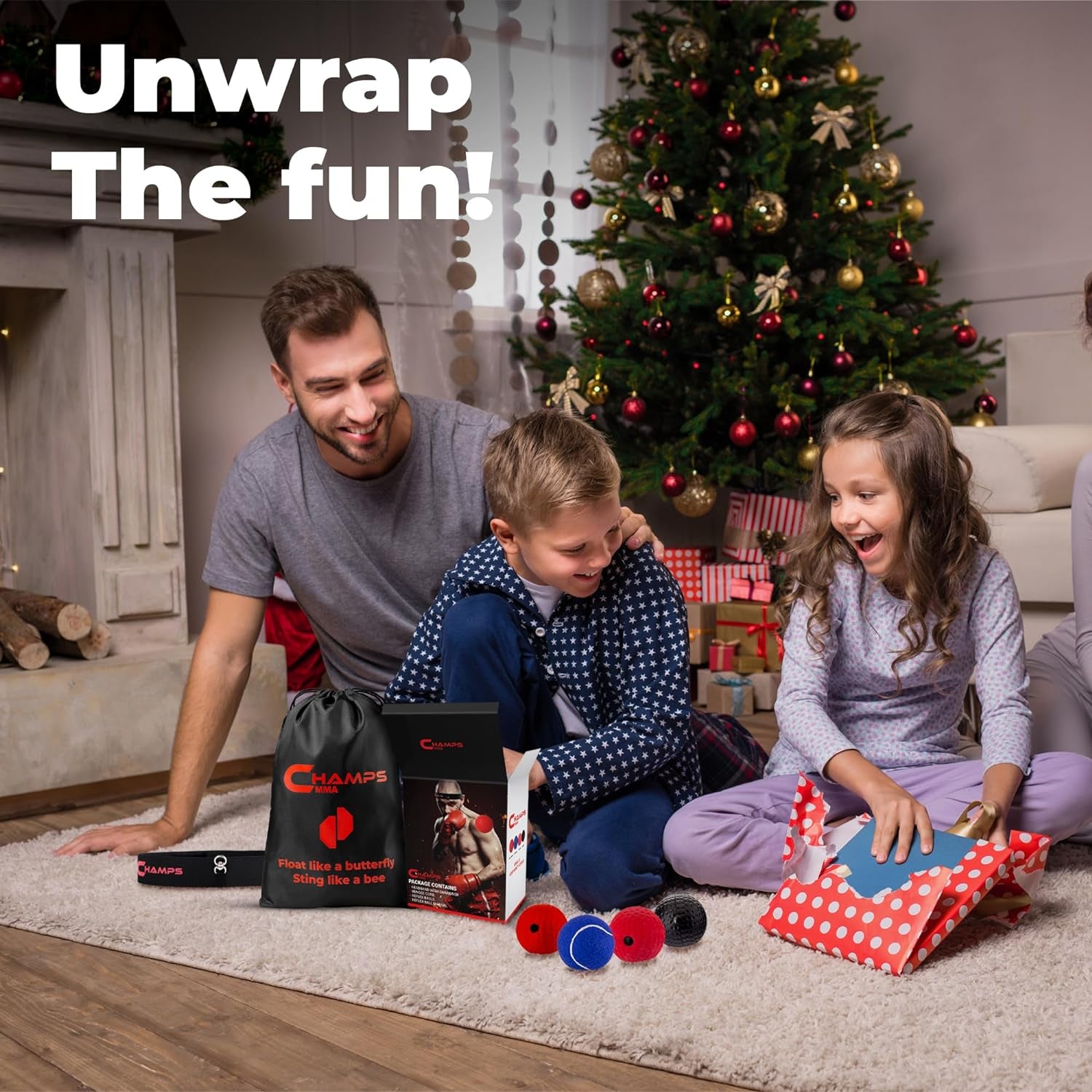 Boxing Reflex Balls Set of 4 – Boxing Ball MMA Gear of with Varying Weights with Adjustable Headband and 4 Spare Strings to Improve Speed and Hand-Eye Coordination for Men, Kids Boxing Equipment