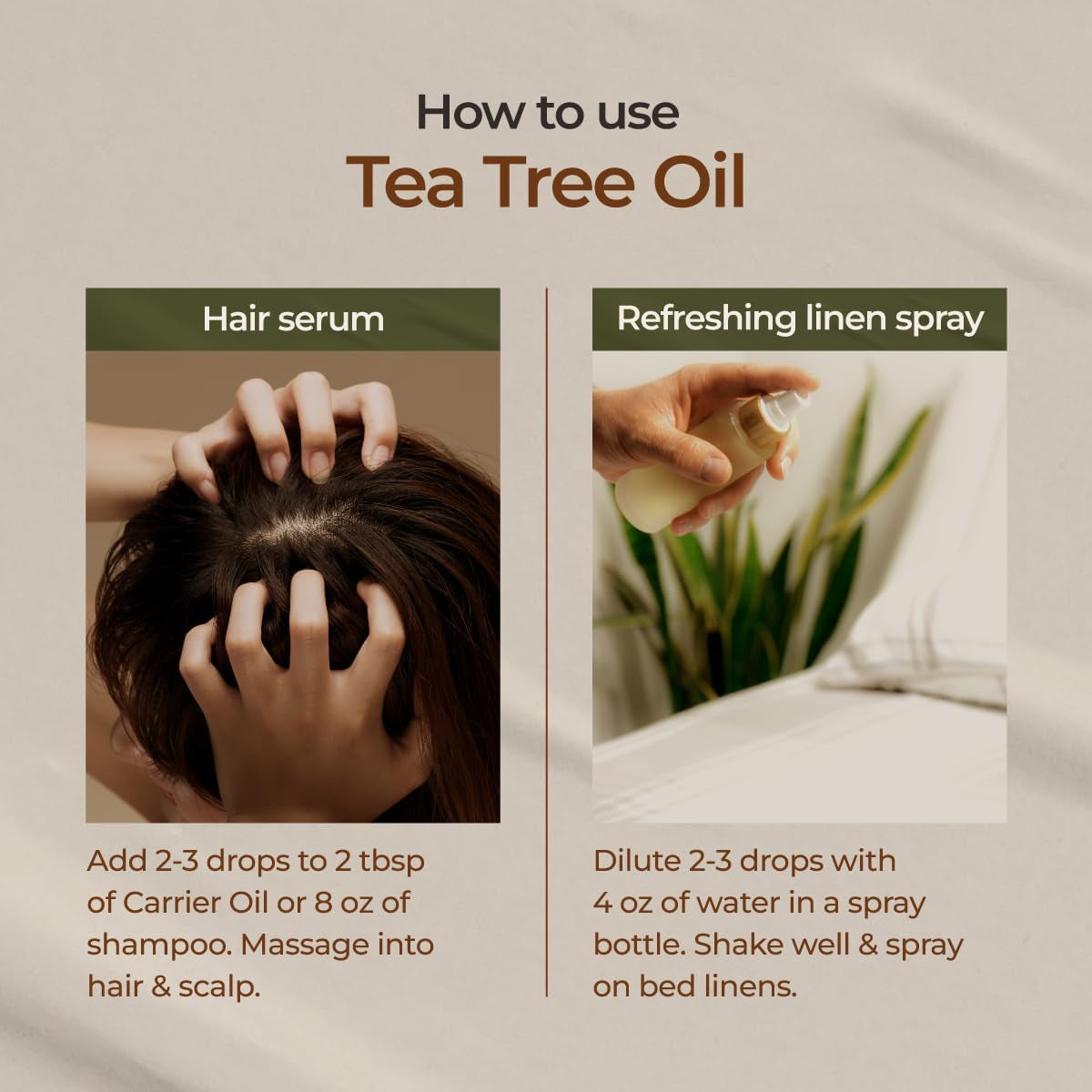 Australian Tea Tree Oil for Skin, Hair, Face & Toenails - 100% Natural Melaleuca Essential Oil for Piercings, Scalp & Hair (0.34 Fl Oz)