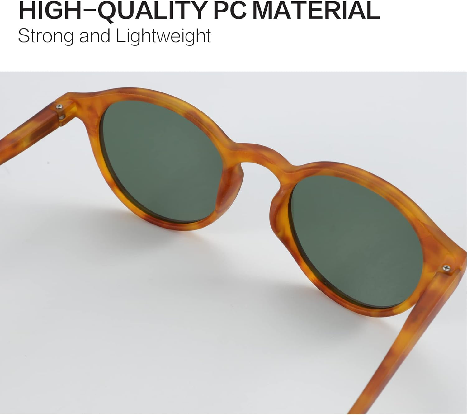 Polarized round Sunglasses, Stylish Sunglasses for Men and Women Retro Classic, Multi-Style Selection