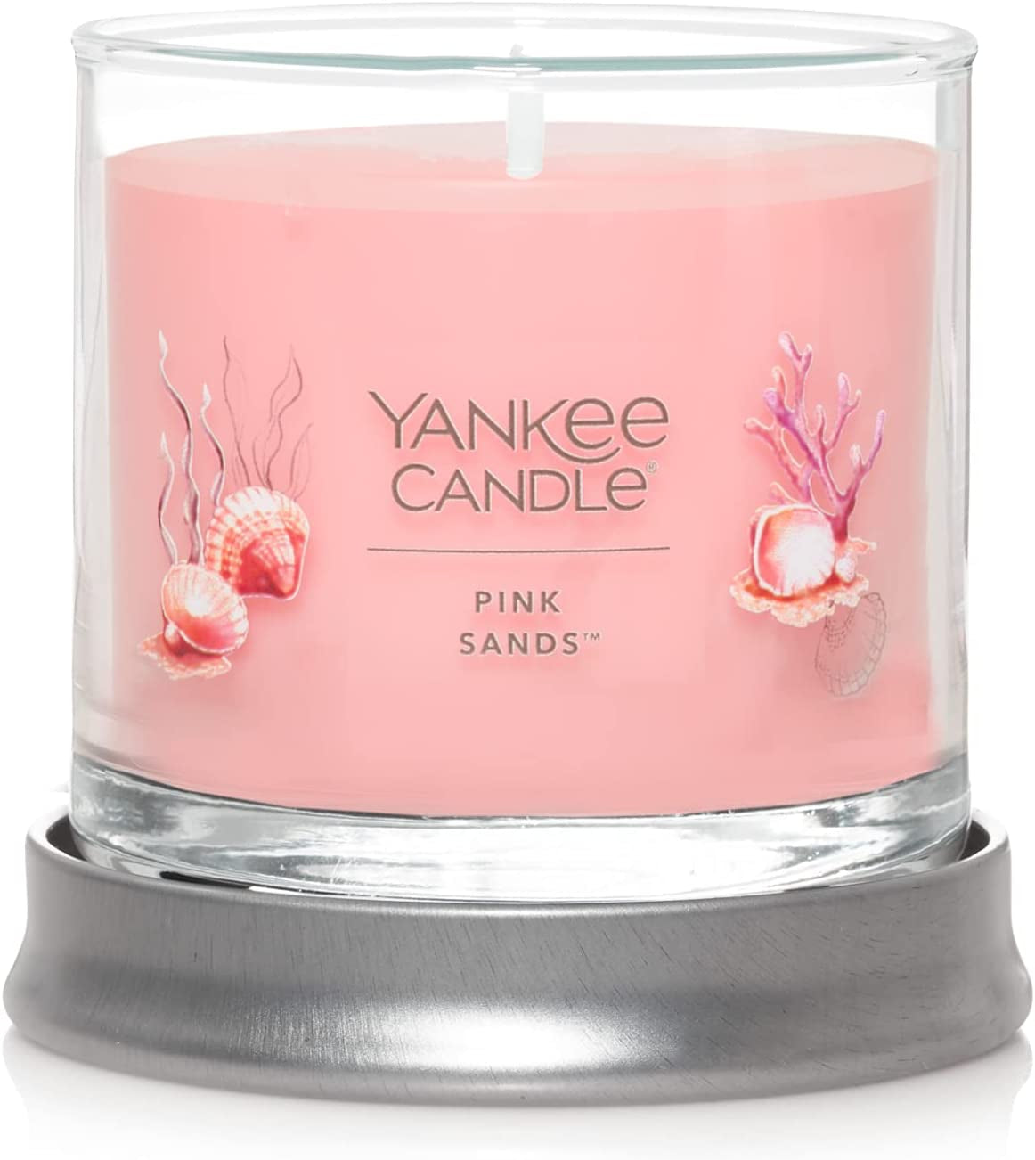 Chesapeake Bay Pink Sands Scented, Signature 4.3Oz Small Tumbler Single Wick Candle, over 20 Hours of Burn Time