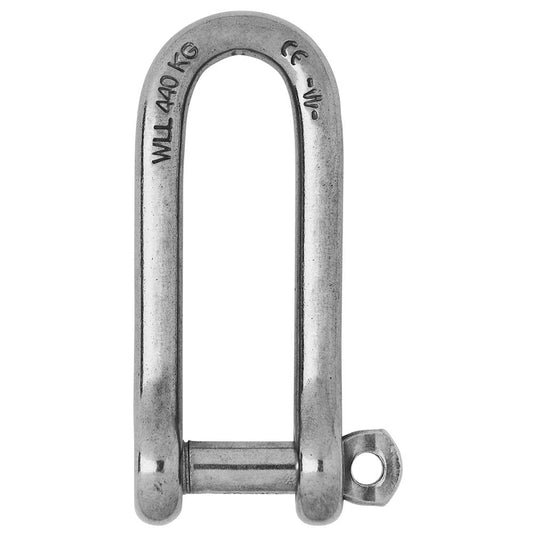 Wichard Captive Pin Long D Shackle - Diameter 6mm - 1/4" [1413W]