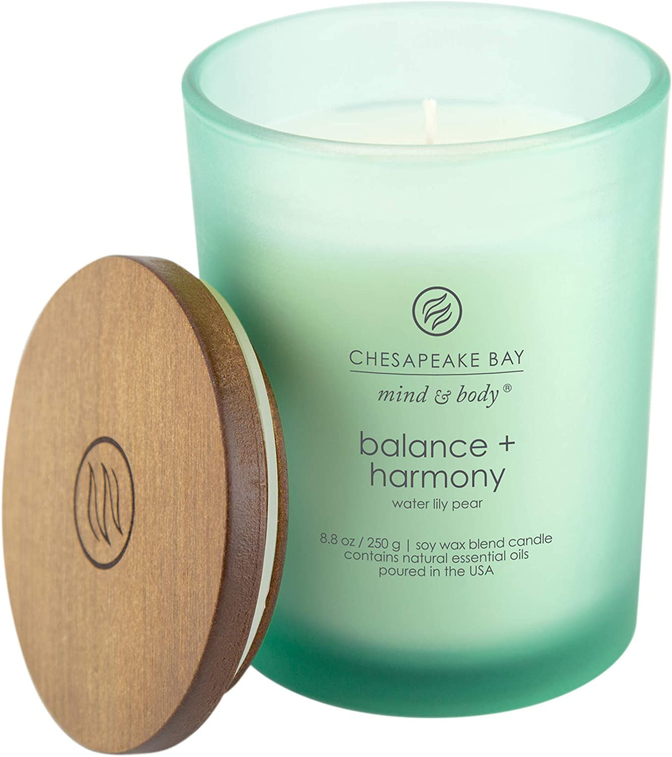 Scented Candle, Balance + Harmony (Water Lily Pear), Medium, Home Décor